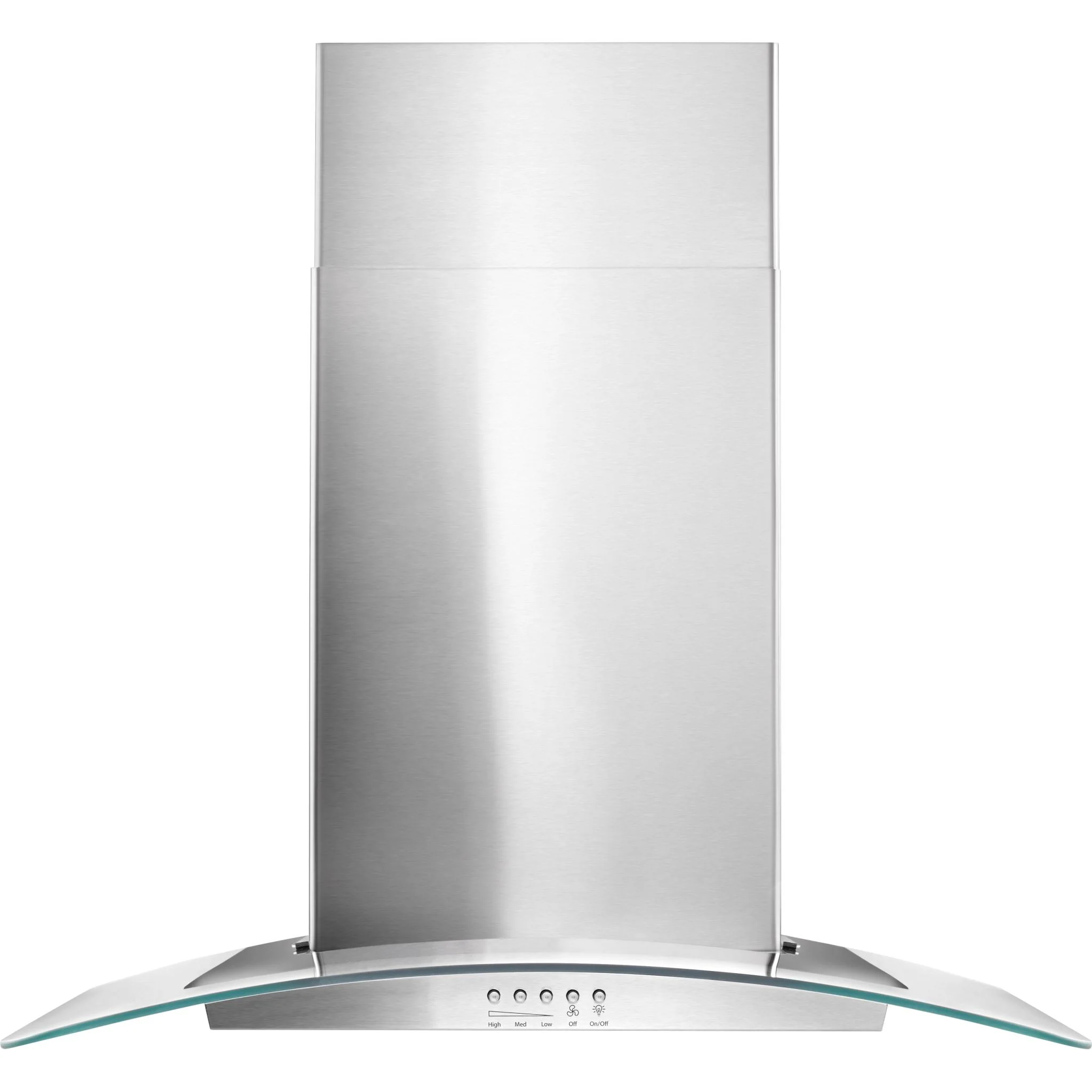 Whirlpool 30" Concave Glass Wall Mount Range Hood (WVW51UC0FS)