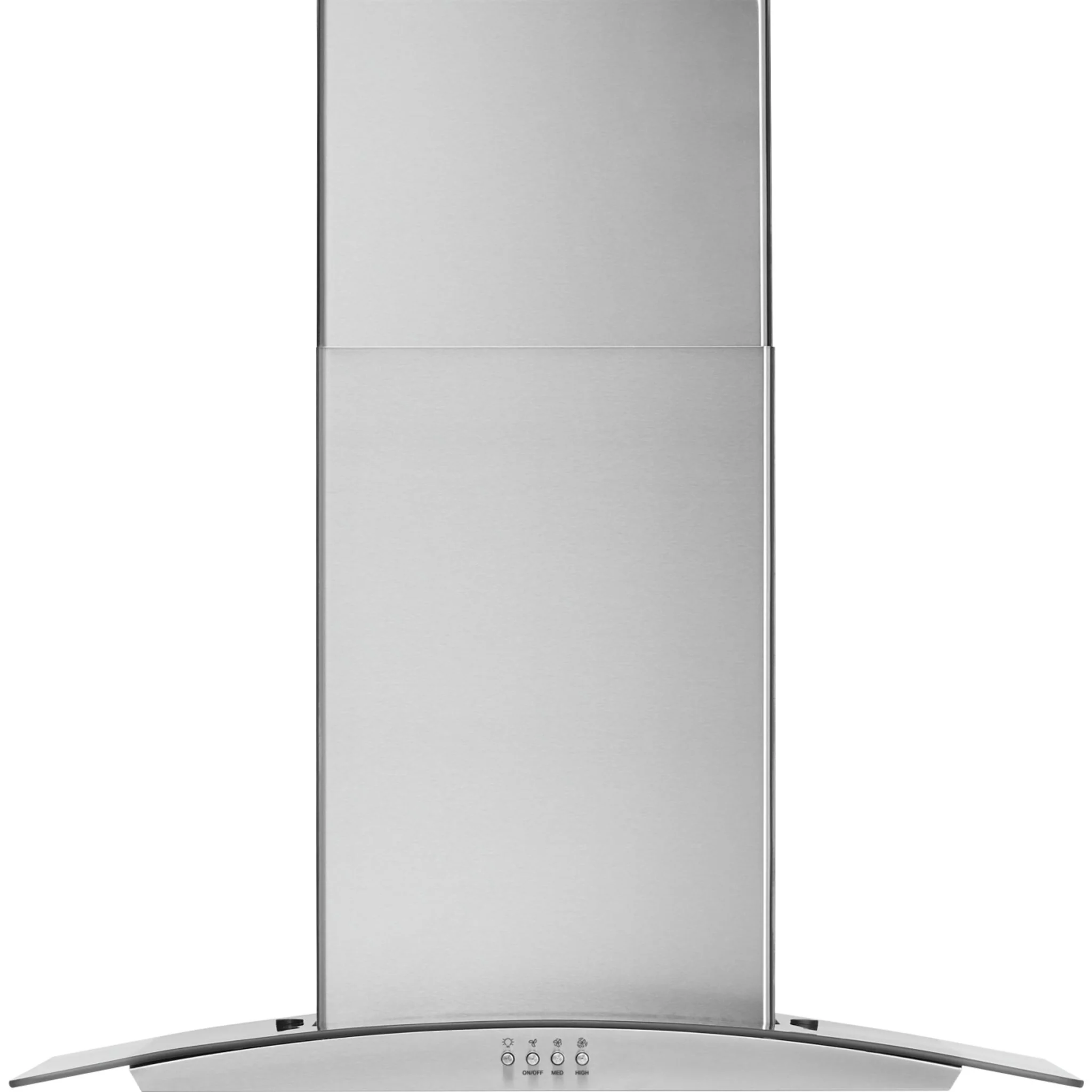 Whirlpool 30" Curved Glass Wall Mount Range Hood -Stainless Steel (WVW51UC0LS)