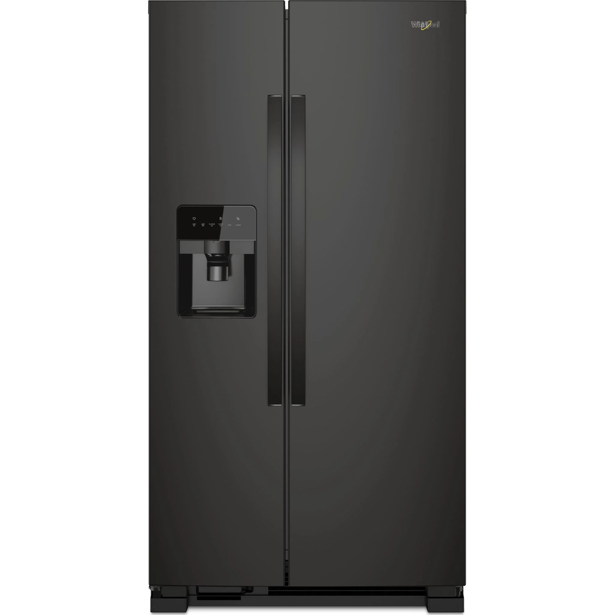 Whirlpool 36-inch Wide Side-by-Side Refrigerator - 25 cu. ft. -Black (WRS335SDHB)