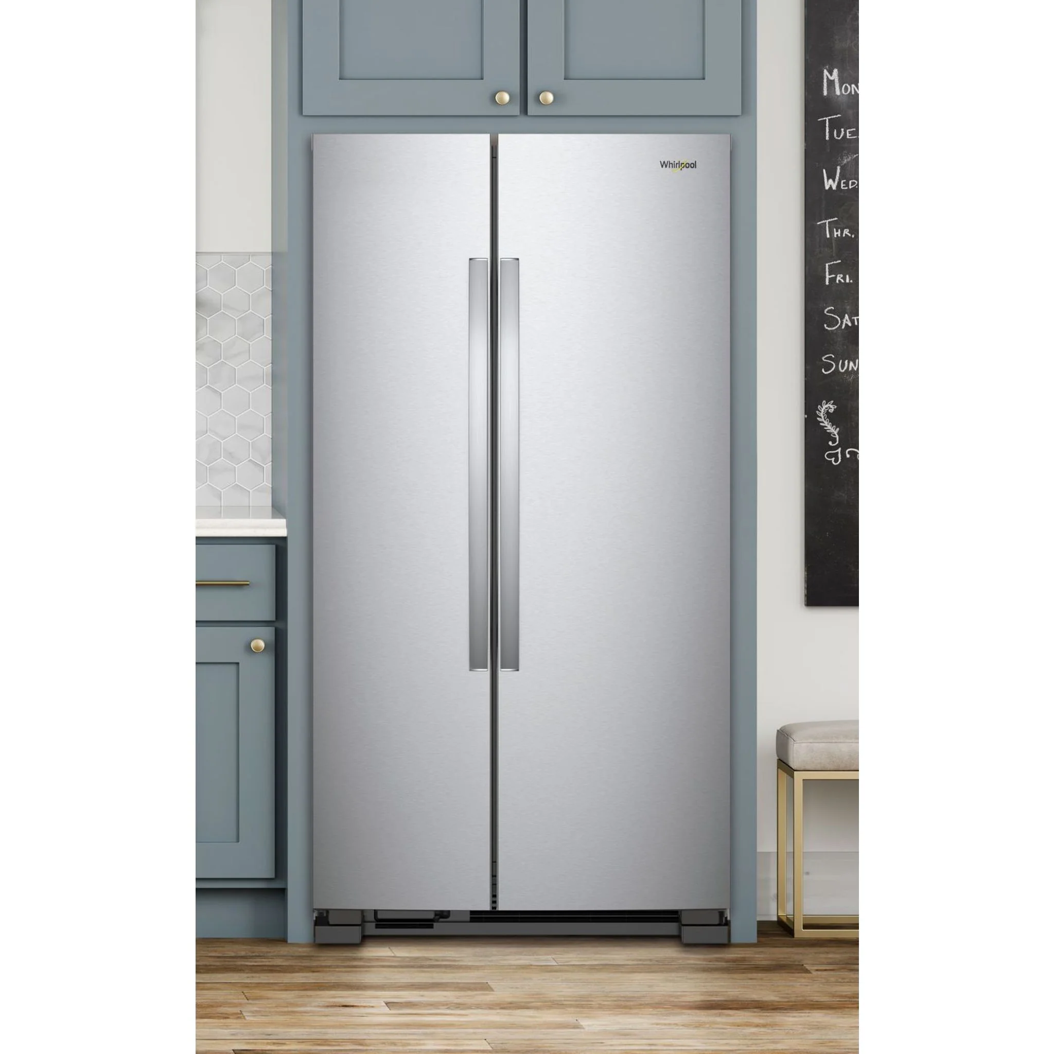 Whirlpool 36-inch Wide Side-by-Side Refrigerator - 25 cu. ft. -Monochromatic Stainless Steel (WRS315SNHM) - Image 6