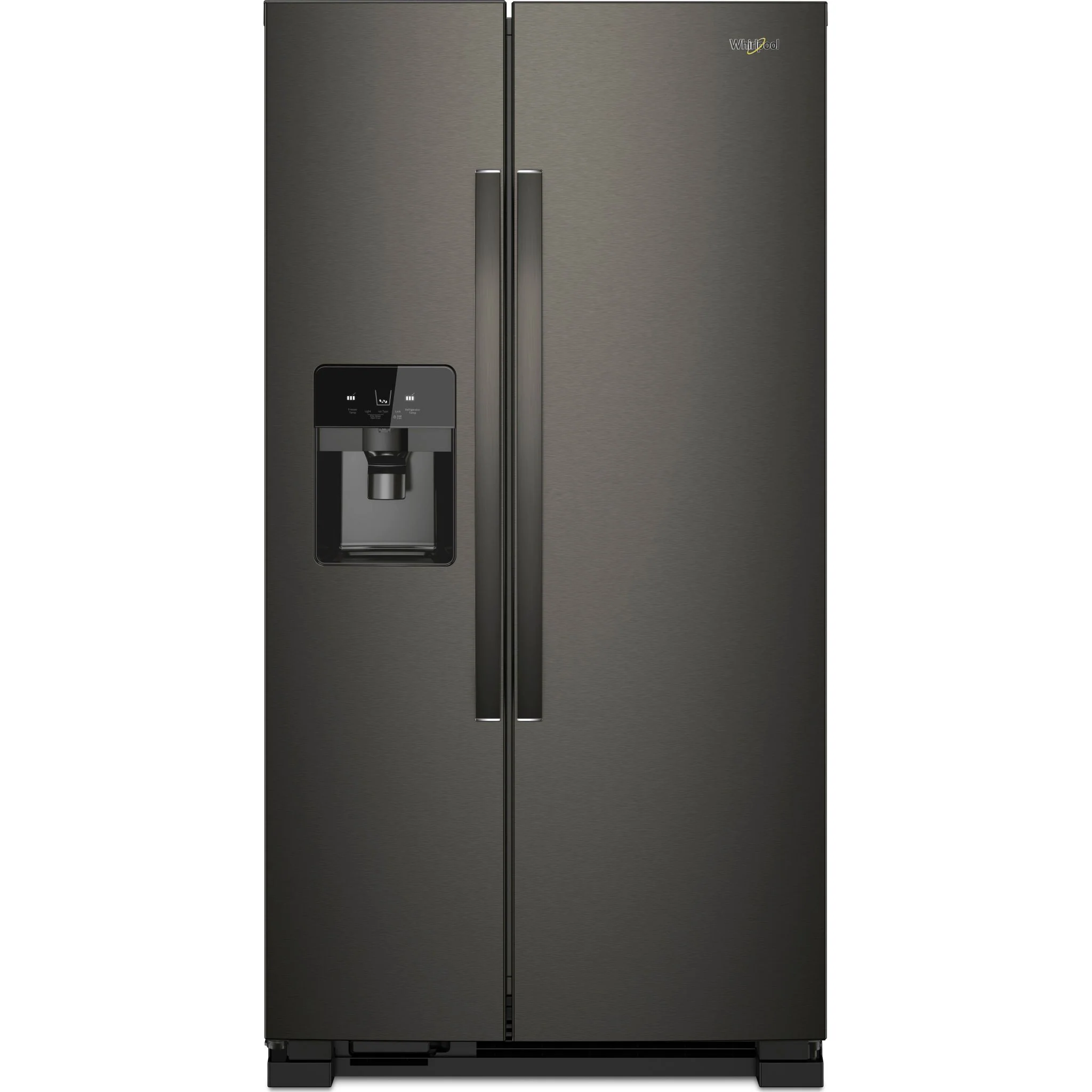 Whirlpool 33-inch Wide Side-by-Side Refrigerator - 21 cu. ft. -Black Stainless (WRS321SDHV)