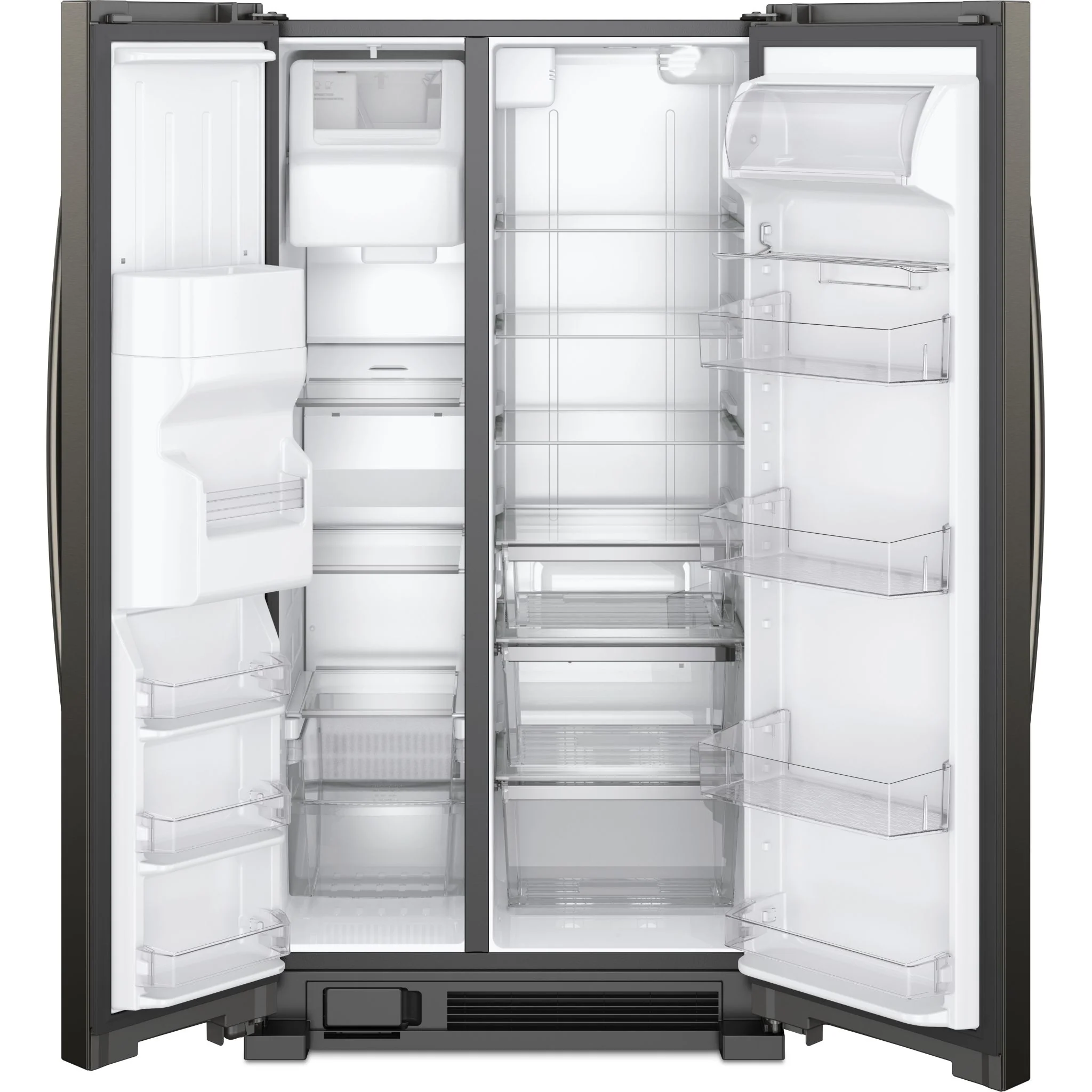 Whirlpool 33-inch Wide Side-by-Side Refrigerator - 21 cu. ft. -Black Stainless (WRS321SDHV) - Image 3