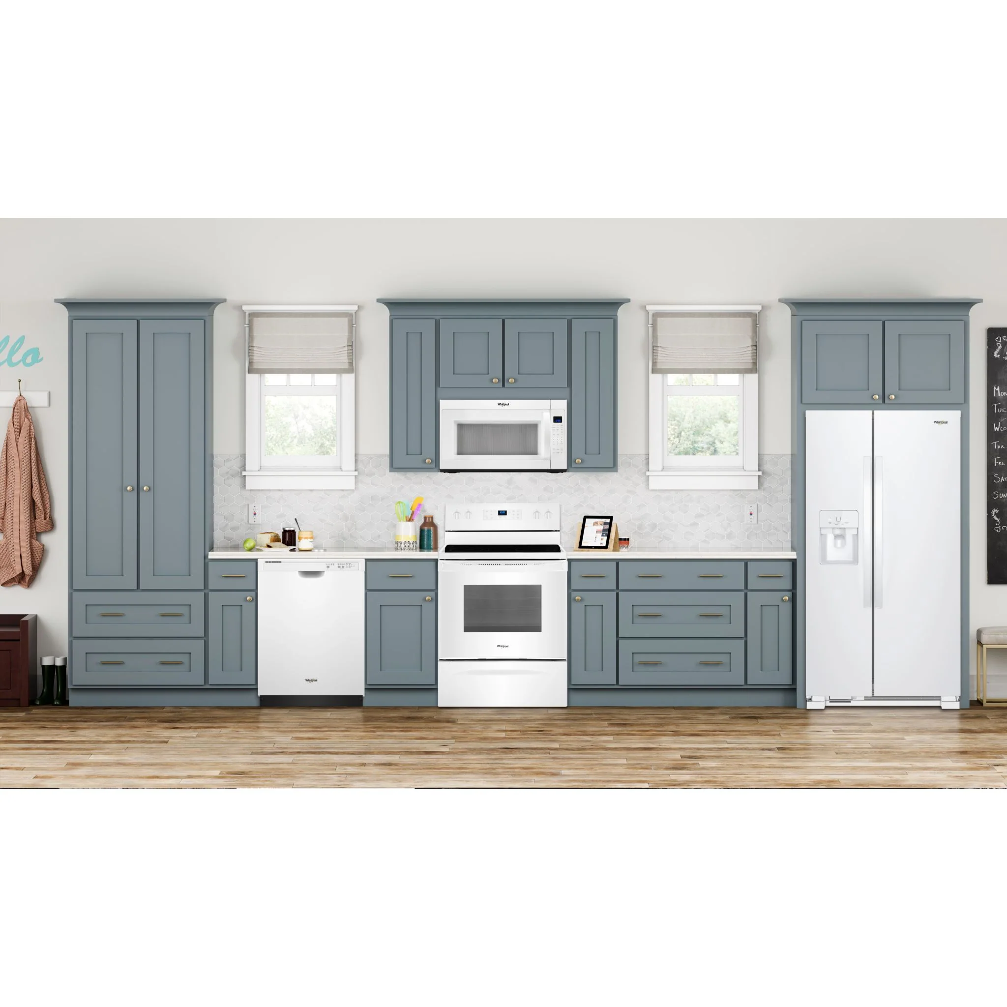 Whirlpool 36-inch Wide Side-by-Side Refrigerator - 25 cu. ft. -White (WRS325SDHW) - Image 5