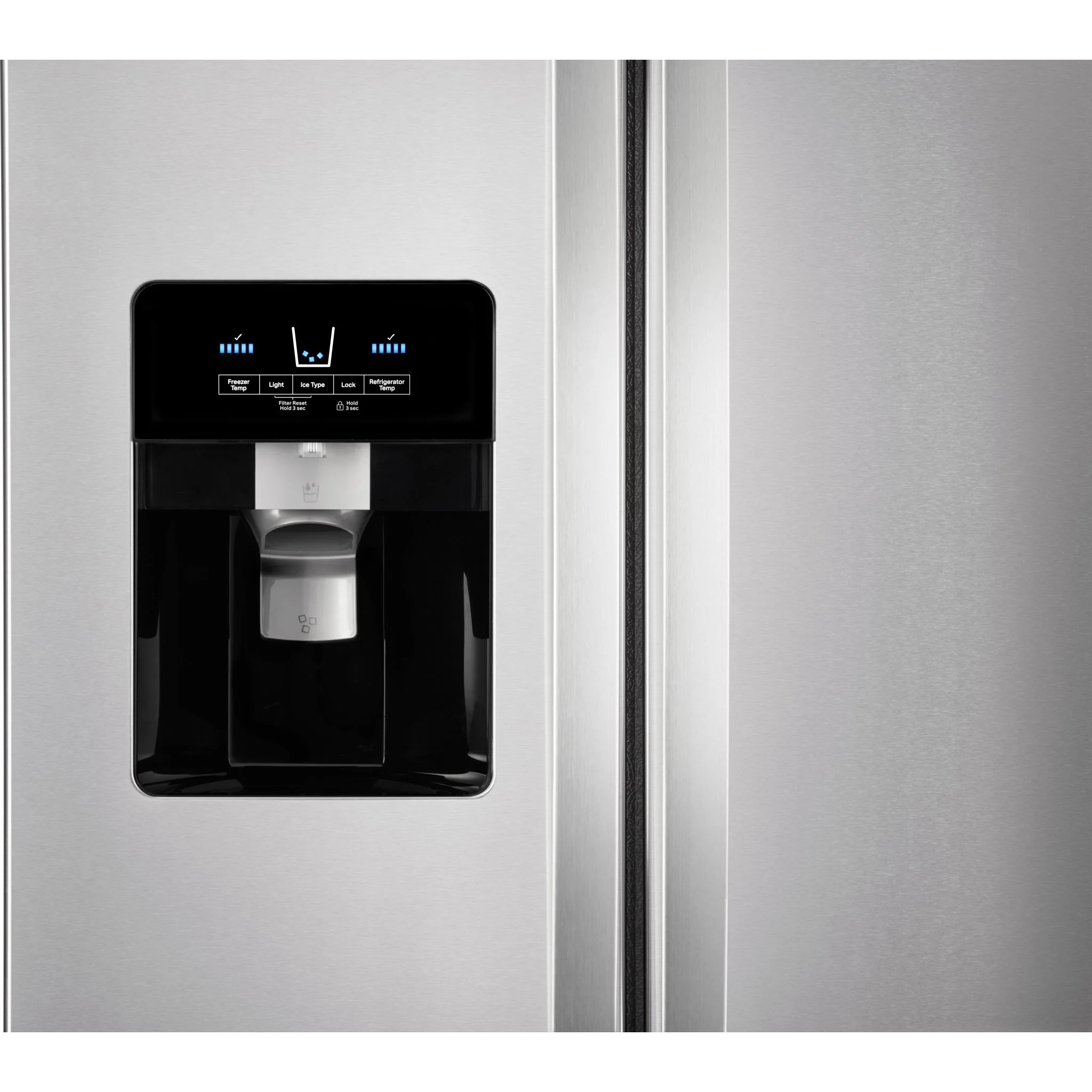 Whirlpool 36-inch Wide Side-by-Side Refrigerator - 25 cu. ft. -White (WRS335SDHW) - Image 3