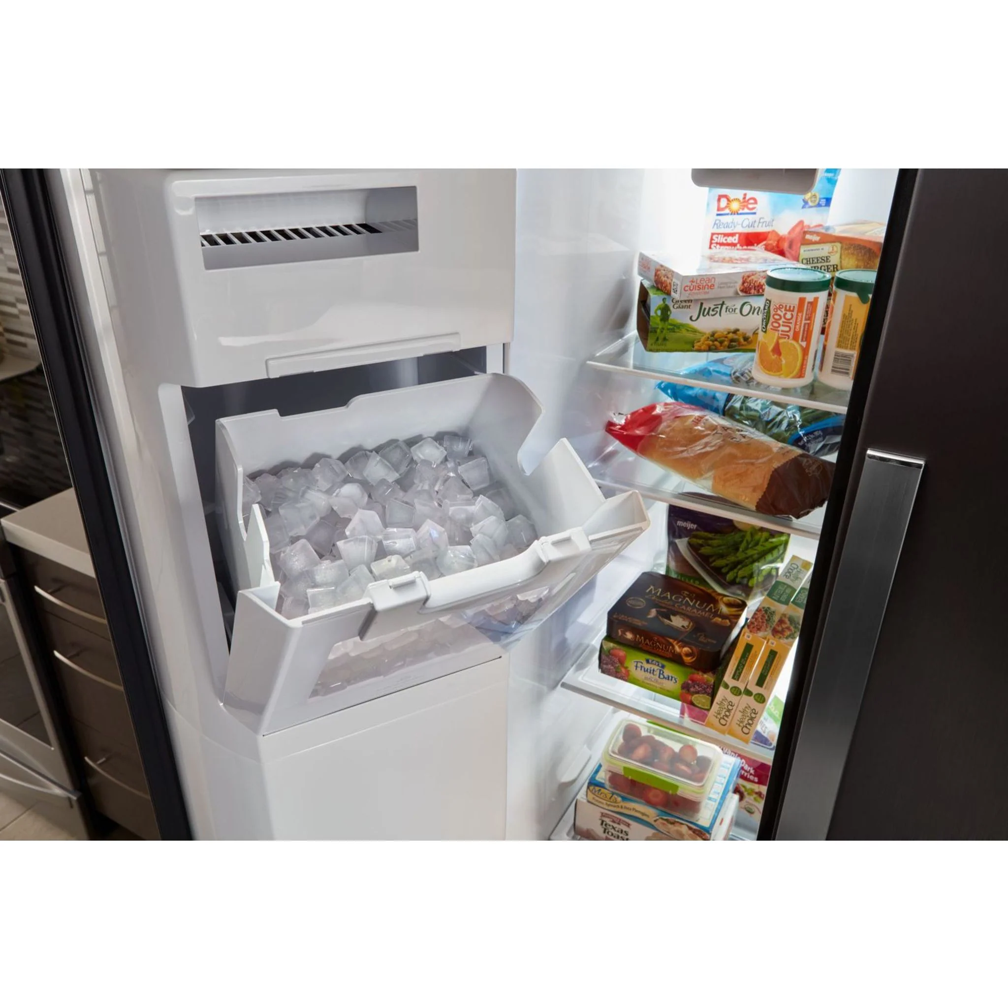 Whirlpool 36" Wide Counter Depth Side-by-Side Refrigerator - 21 cu. ft. - White (WRS571CIHW) - Image 16