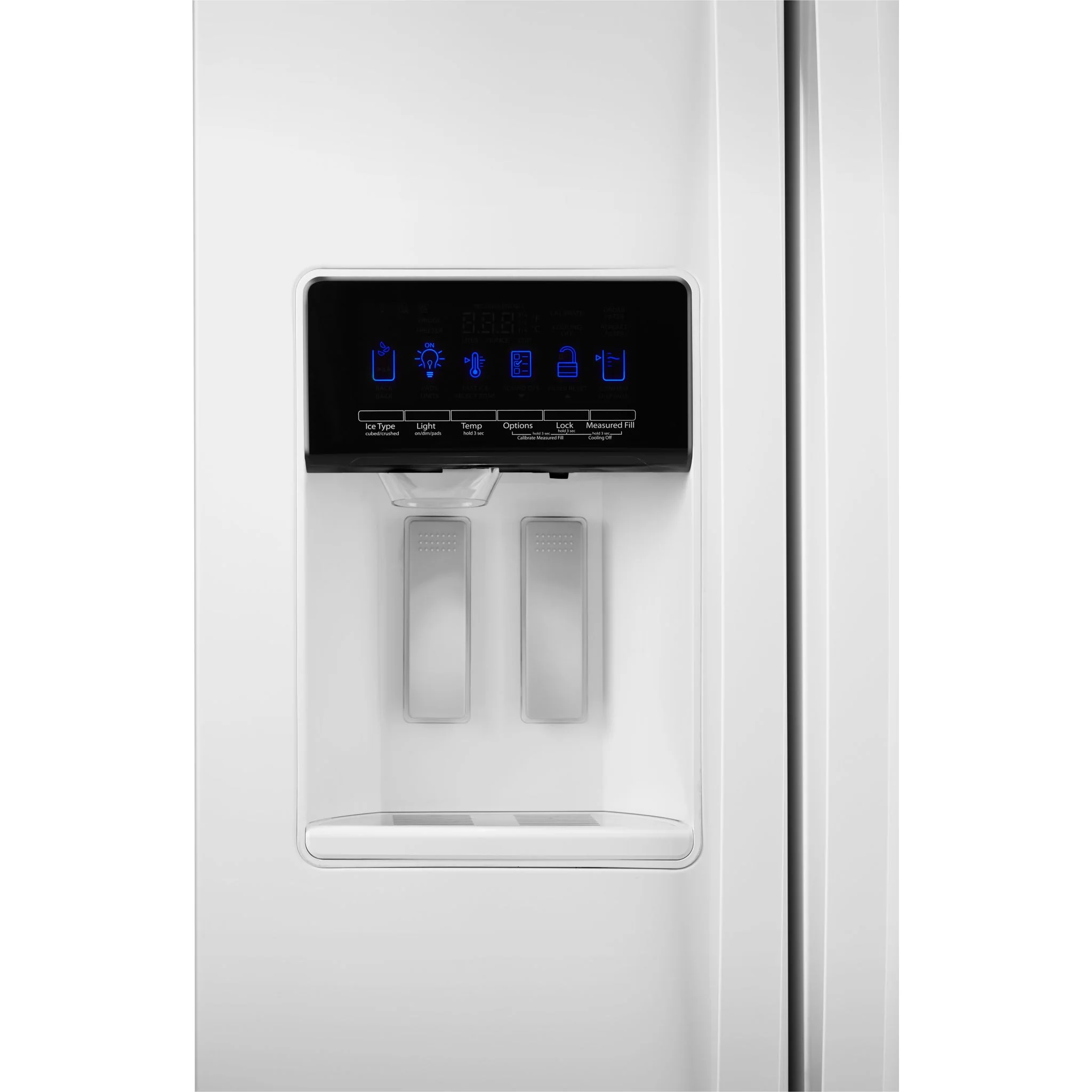Whirlpool 36" Wide Counter Depth Side-by-Side Refrigerator - 21 cu. ft. - White (WRS571CIHW) - Image 5