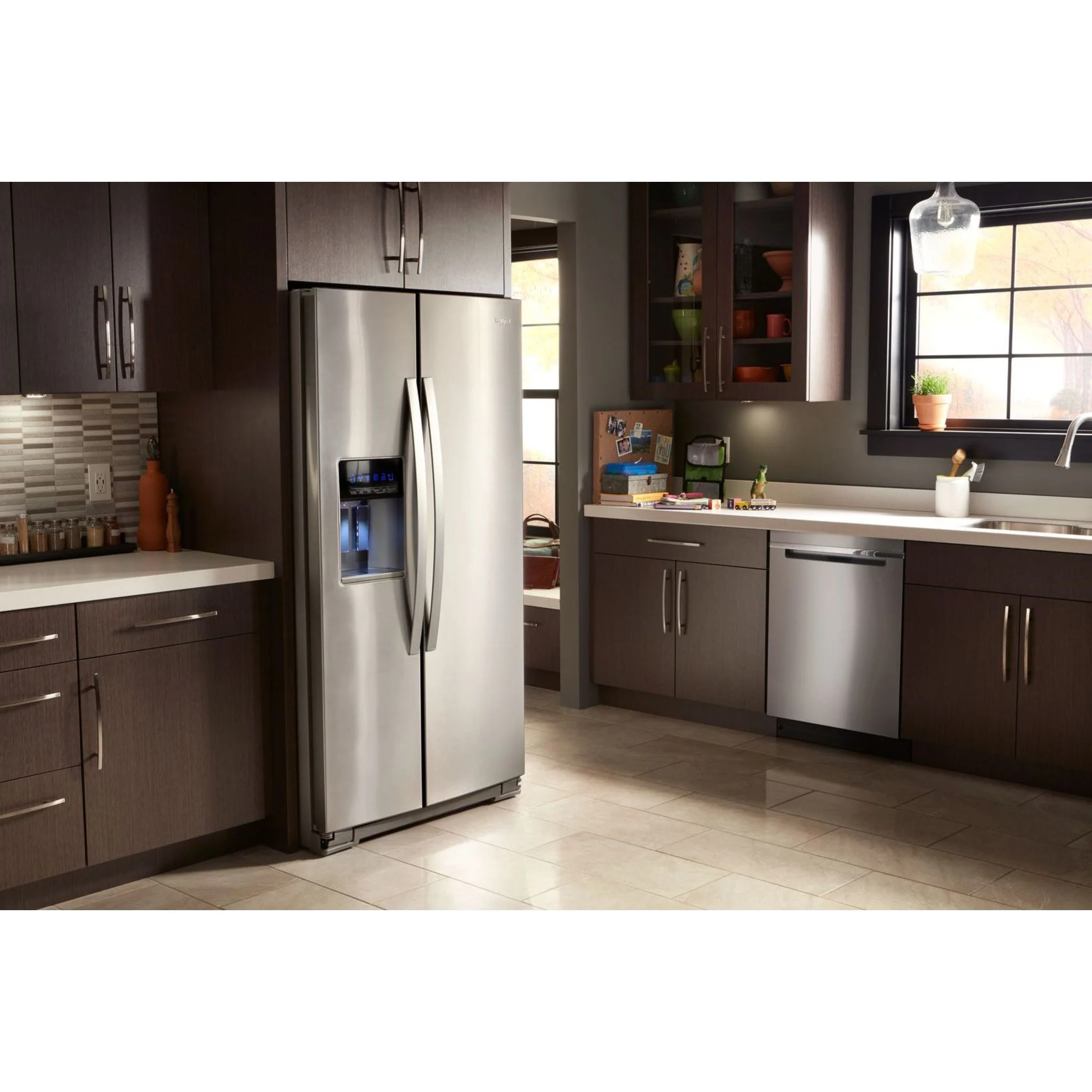 Whirlpool 36" Wide Counter Depth Side-by-Side Refrigerator - 21 cu. ft. - Fingerprint Resistant Stainless Steel (WRS571CIHZ) - Image 18