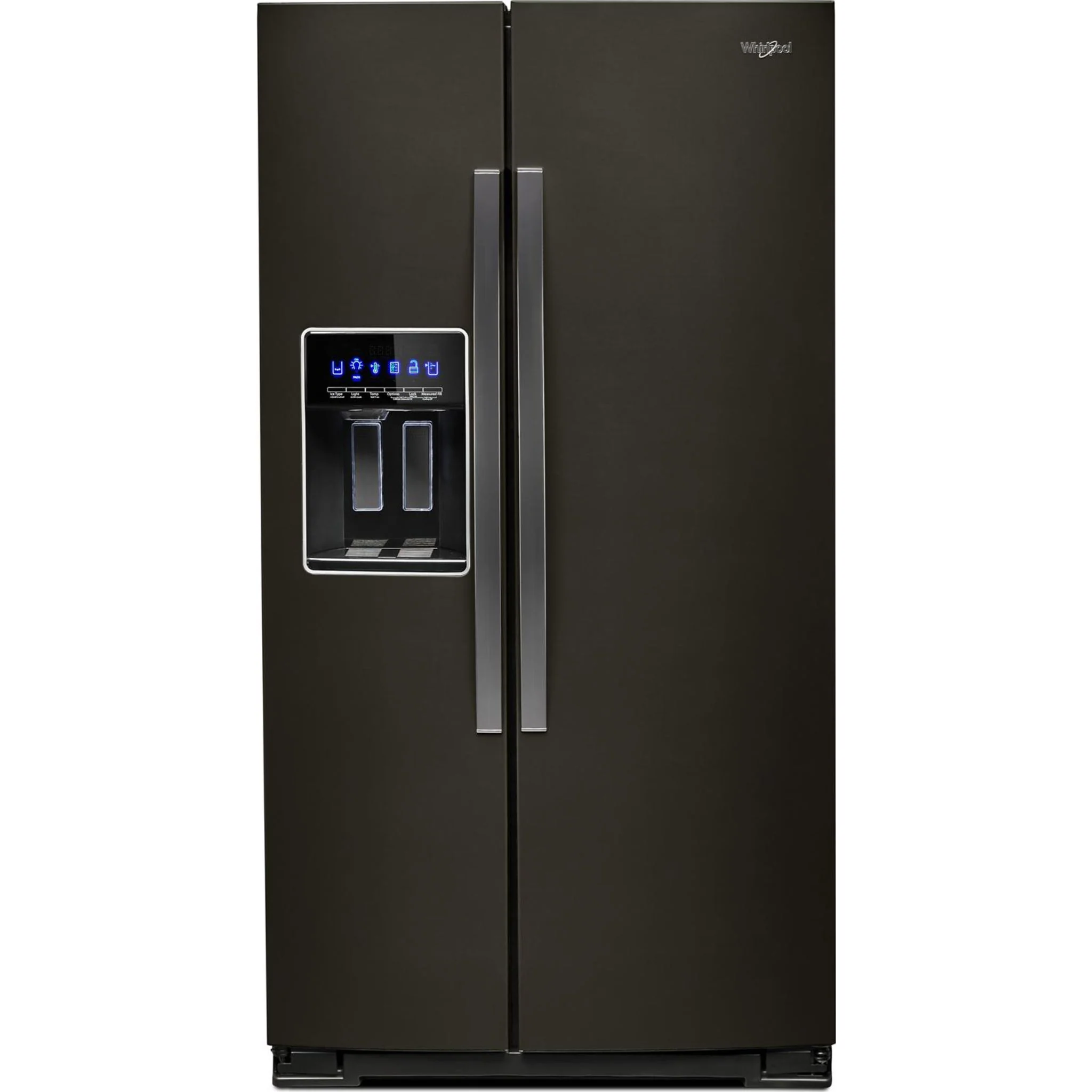 Whirlpool 36" Wide Side-by-Side Refrigerator - 28 cu. ft. - Black Stainless (WRS588FIHV) - Image 9