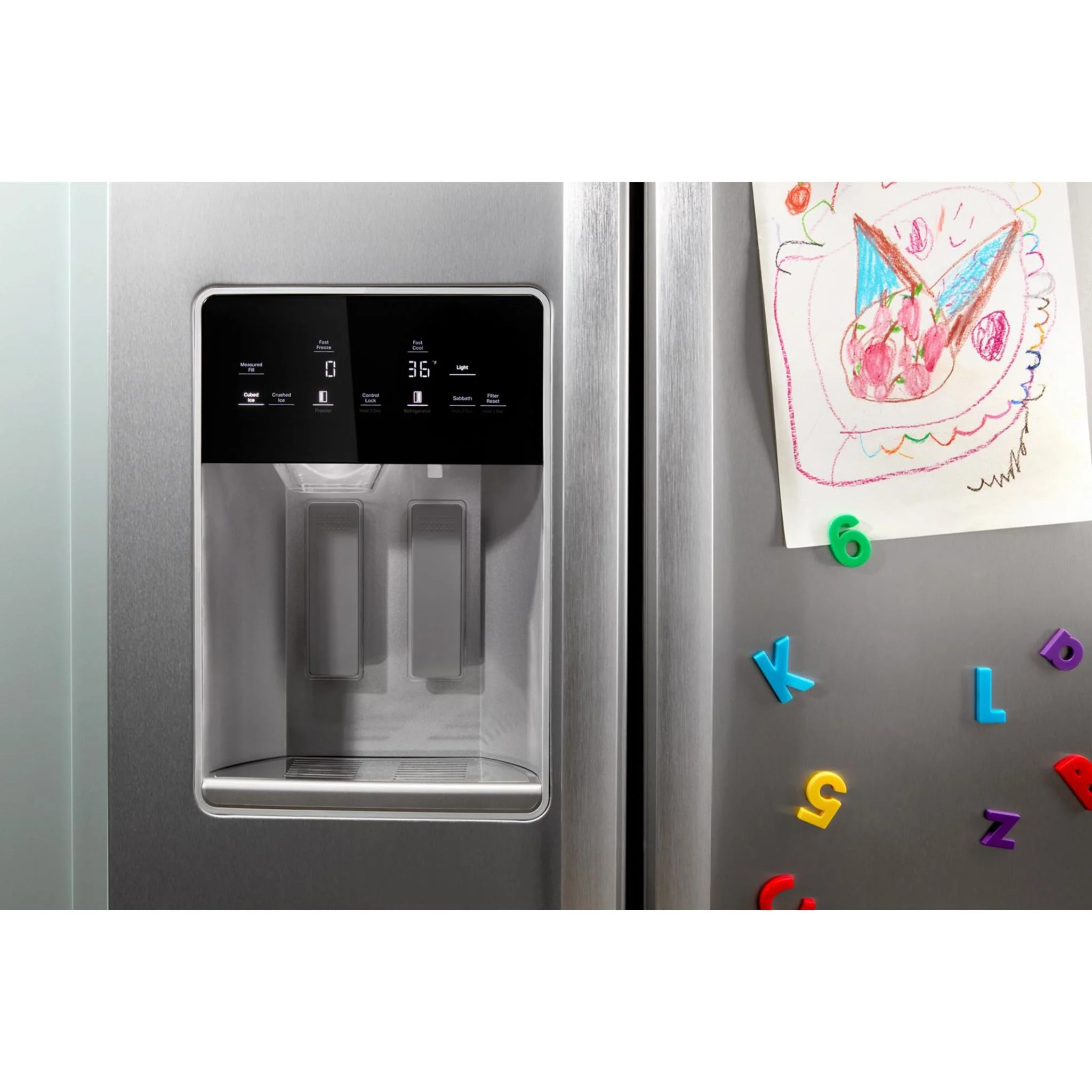 Whirlpool 36-inch Full Depth Side-by-Side Refrigerator with TruCoolSystem -Fingerprint Resistant Stainless Steel (WRSF5536RZ) - Image 12