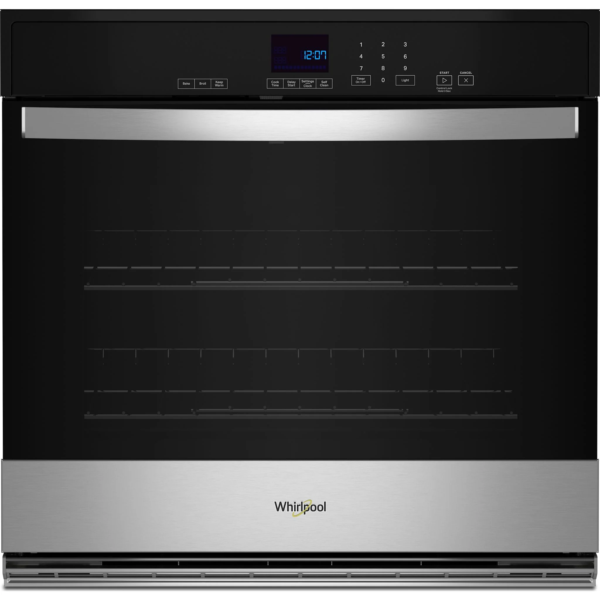 Whirlpool 4.3 Cu. Ft. Single Self-Cleaning Wall Oven -Stainless Steel (WOES3027LS)