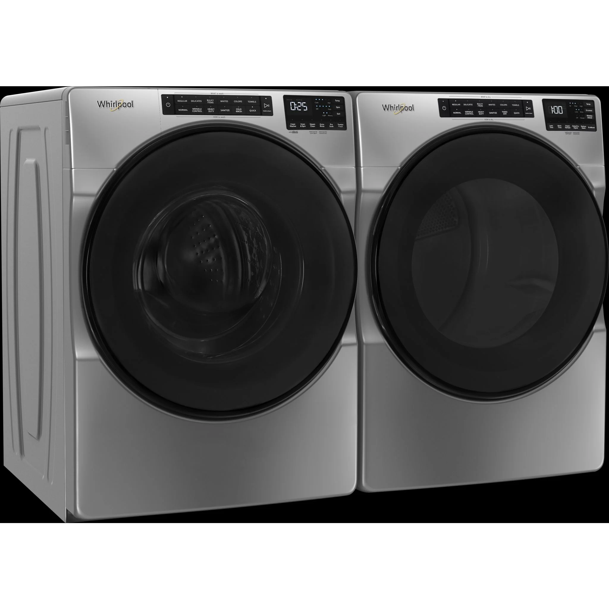 Whirlpool Front Load Pair (1562856K) - Chrome Shadow