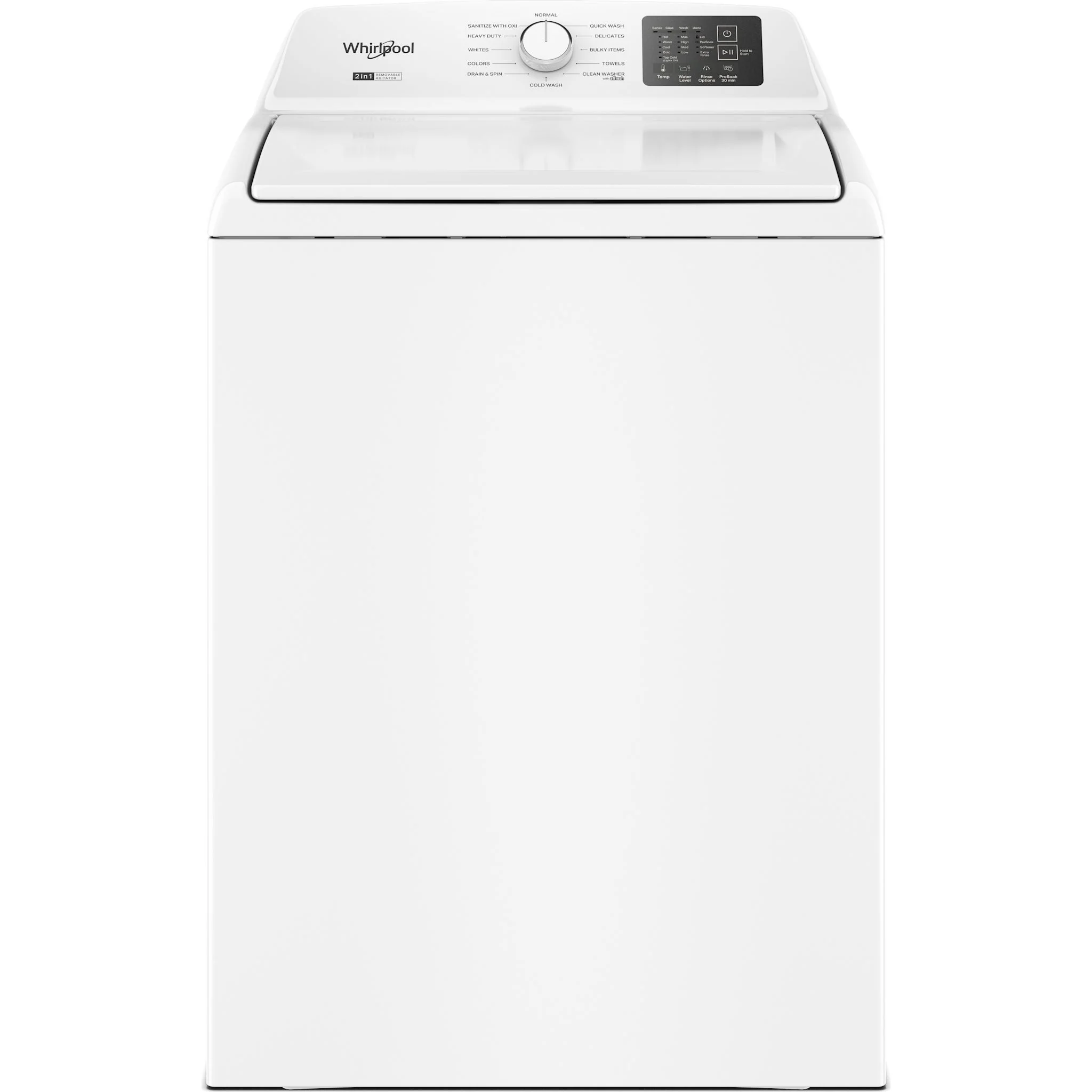 Whirlpool 4.8 - 4.9 Cu. Ft. Top Load Washer with 2-in-1 Removable Agitator. -White (WTW4107SW) - Image 10