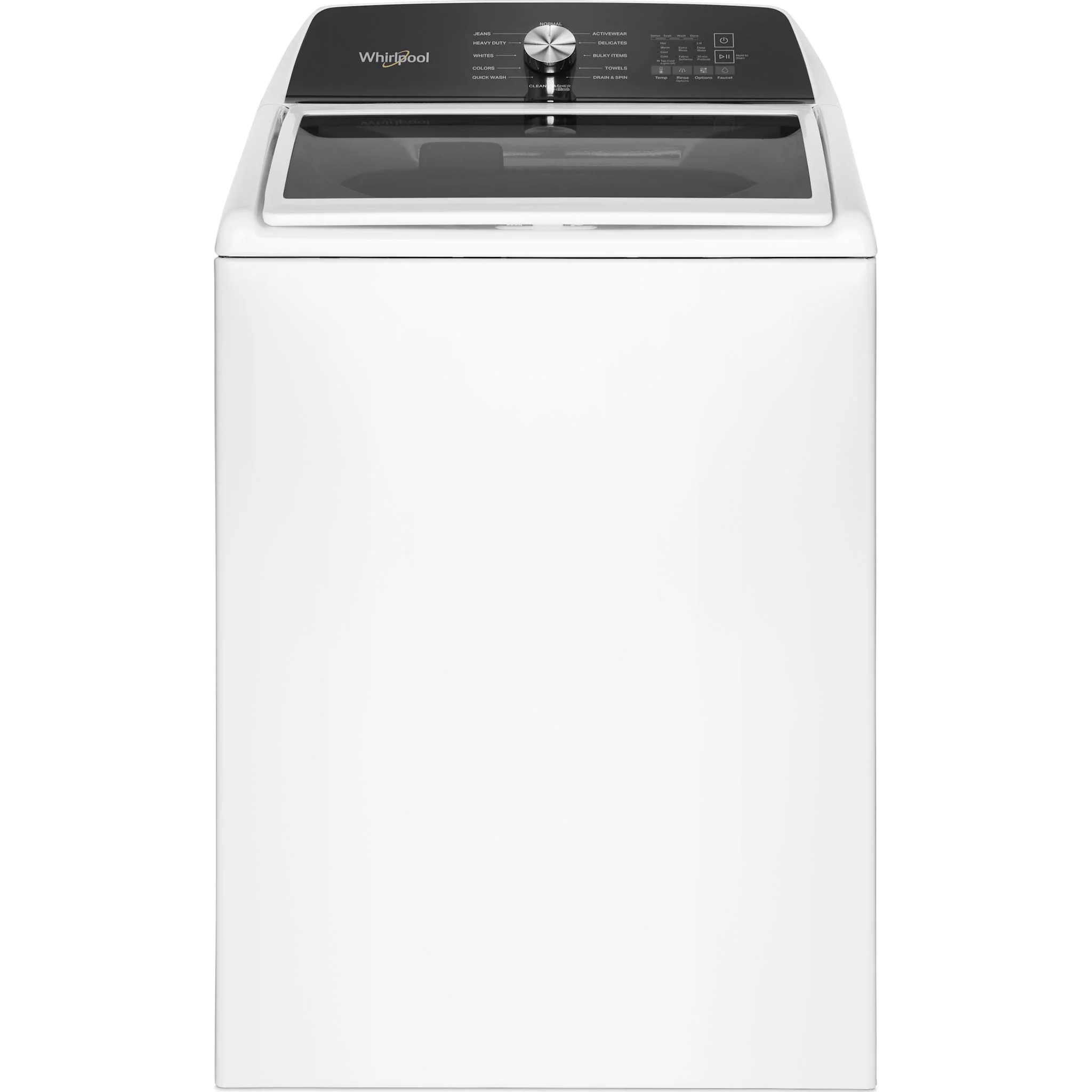 Whirlpool 5.2 Cu. Ft. IEC Top Load Agitator Washer with Built-In Faucet -White (WTW5025SW) - Image 2