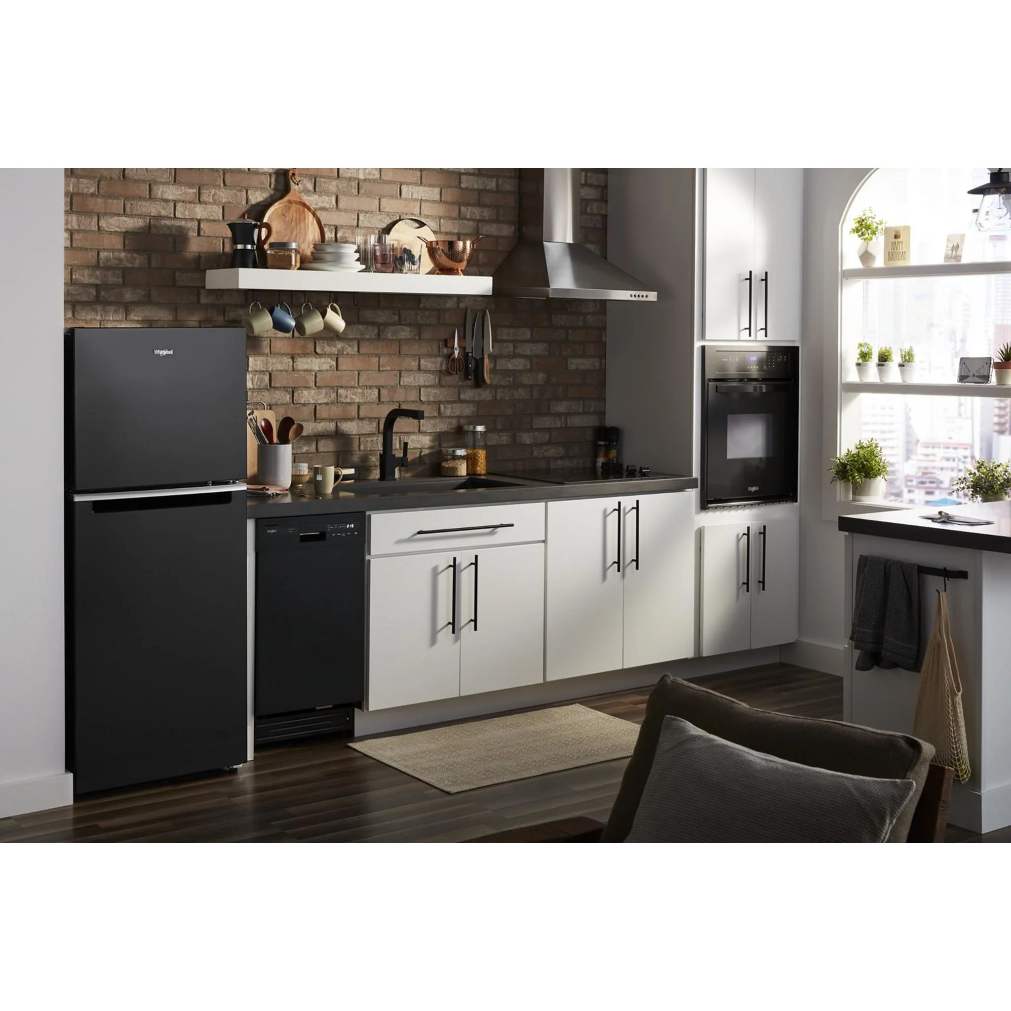 Whirlpool 24-inch Wide Small Space Top-Freezer Refrigerator - 11.6 cu. ft. -Black (WRT112CZJB) - Image 8