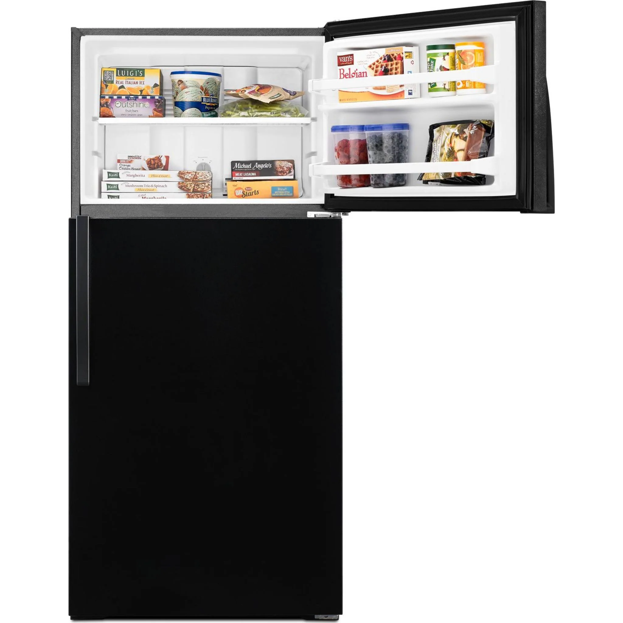 Whirlpool 28" Wide Top-Freezer Refrigerator with Freezer Temperature Control - Black (WRT134TFDB) - Image 14