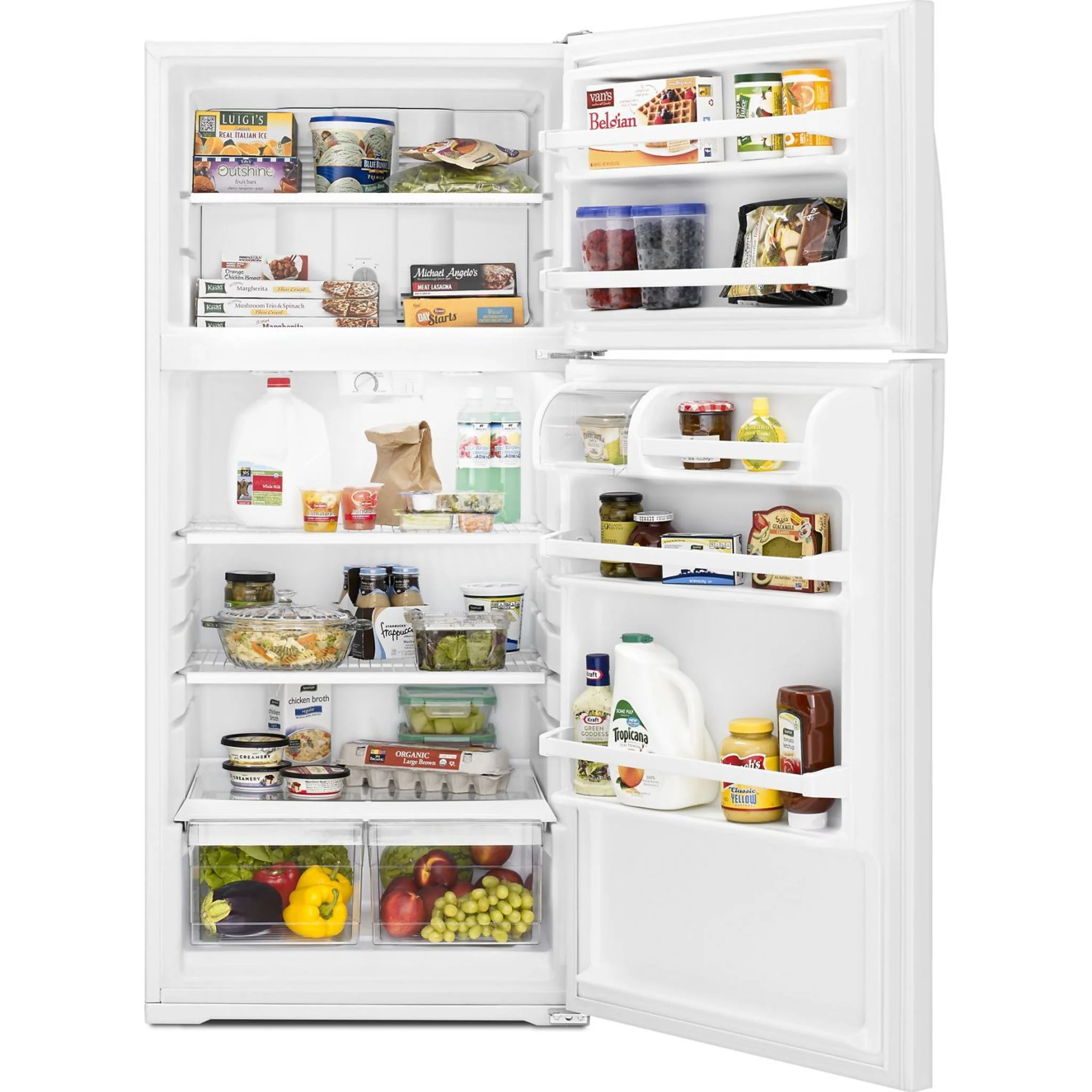 Whirlpool 28" Wide Top-Freezer Refrigerator with Freezer Temperature Control -White (WRT134TFDW) - Image 27