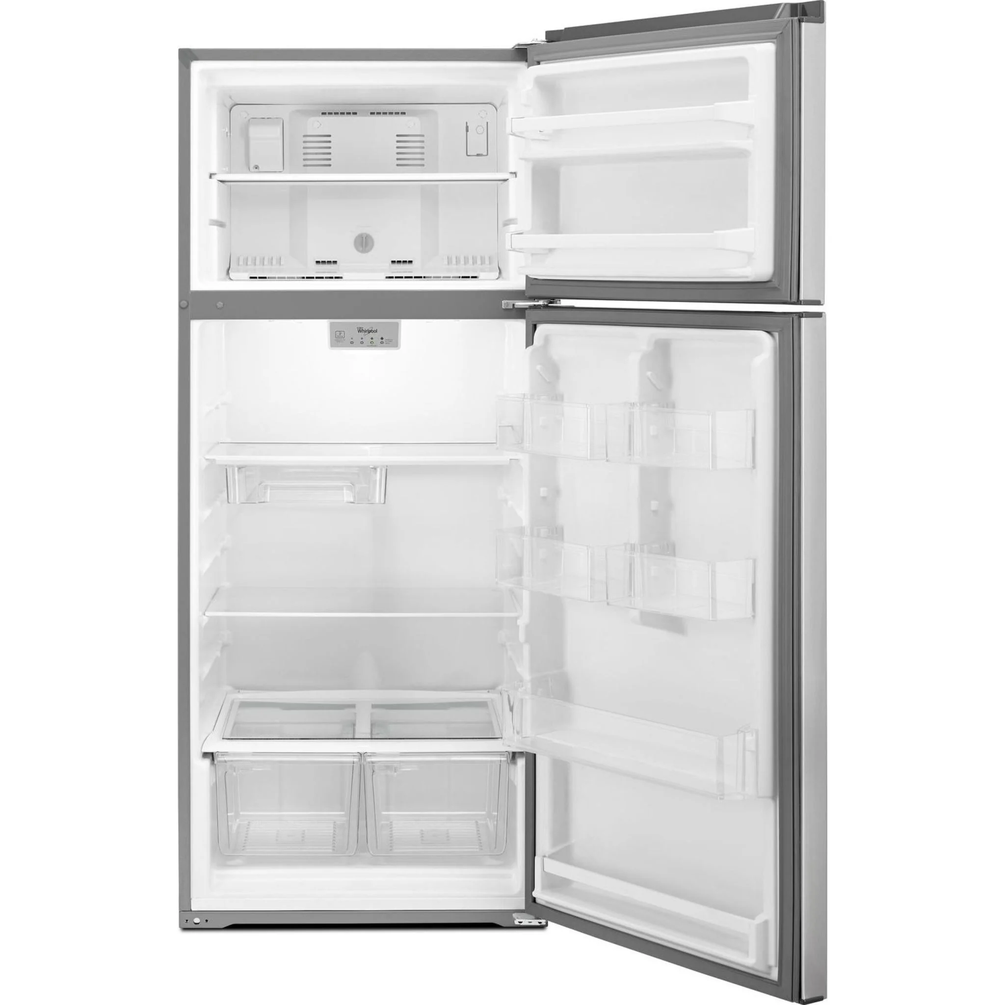 Whirlpool 28-inch Wide Refrigerator Compatible With The EZ Connect Icemaker Kit 18 Cu. Ft. -Print Resist Metallic Steel (WRT518SZFG) - Image 15