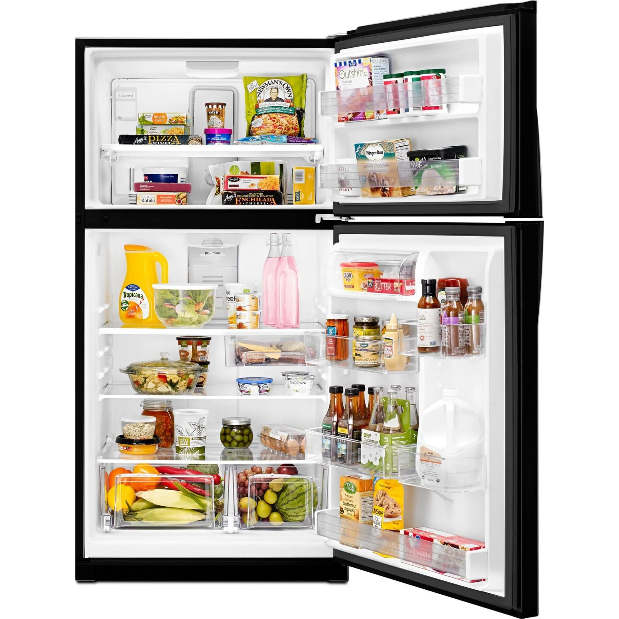 Whirlpool 33" Wide Top-Freezer Refrigerator with Optional EZ Connect Icemaker Kit -Black (WRT541SZDB) - Image 13