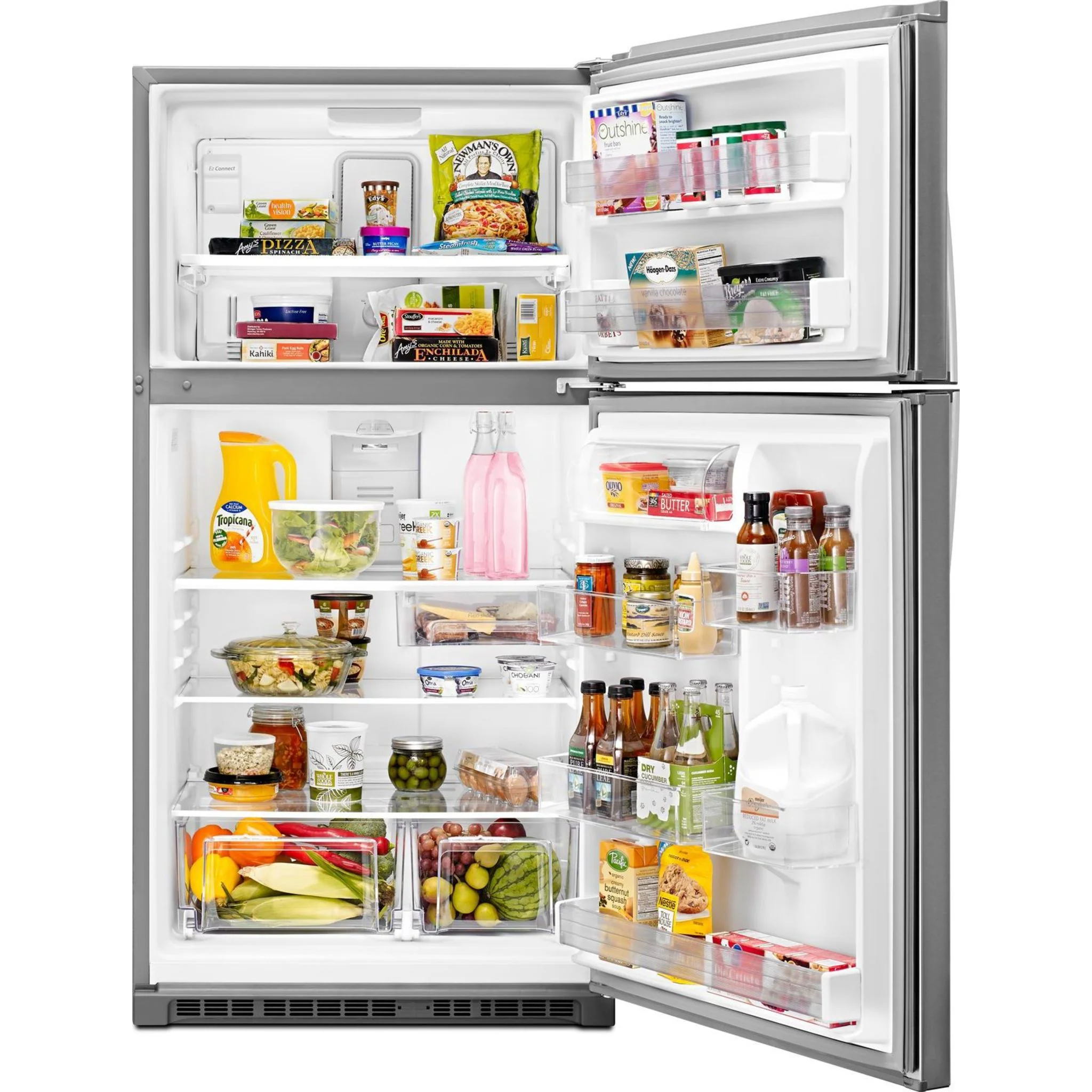 Whirlpool 33-inch Wide Top Freezer Refrigerator - 21 cu. ft. -Fingerprint Resistant Stainless Steel (WRT541SZDZ) - Image 12