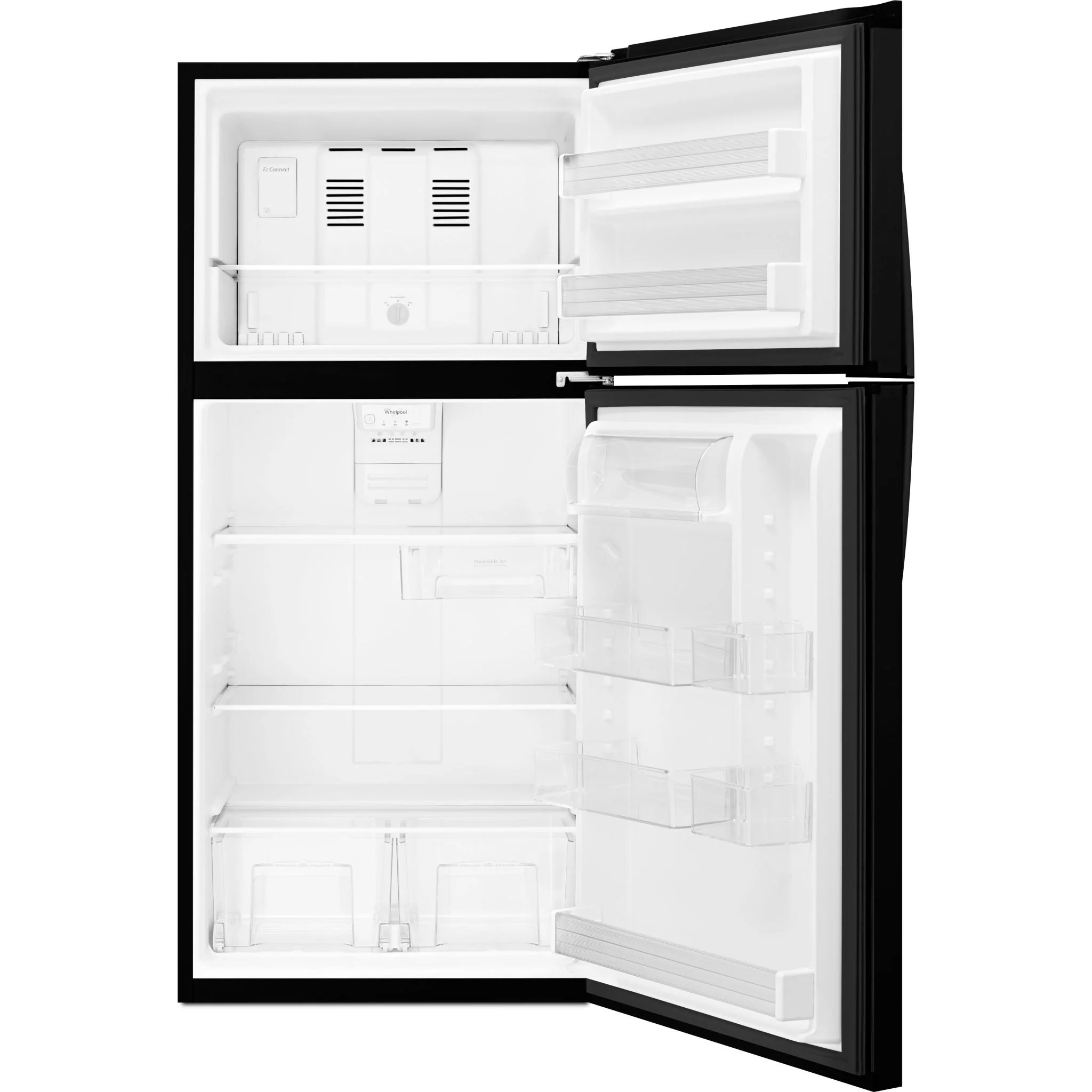 Whirlpool 30" Wide Top-Freezer Refrigerator with LED Interior Lighting -Black (WRT549SZDB) - Image 5