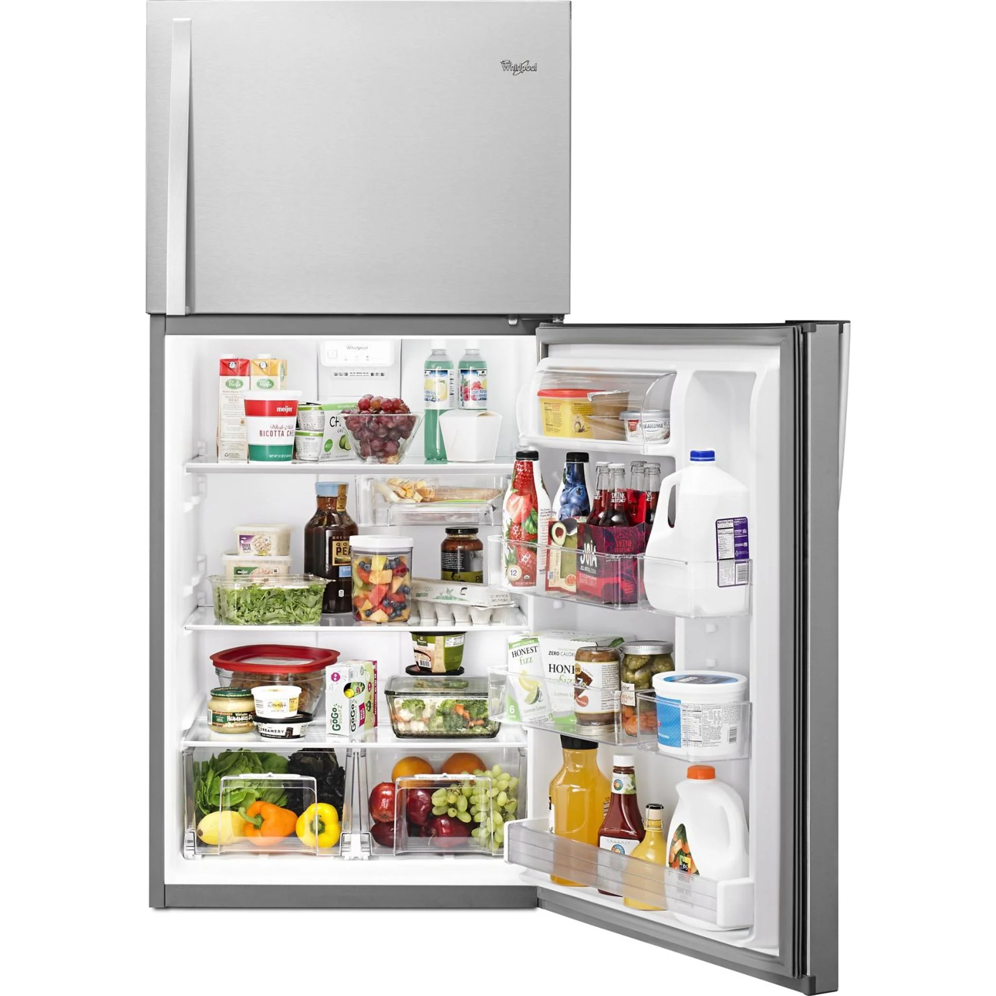 Whirlpool 30-inch Wide Top-Freezer Refrigerator - EZ Connect Icemaker Kit Compatible - 19.2 cu. ft. -Monochromatic Stainless Steel (WRT549SZDM) - Image 27