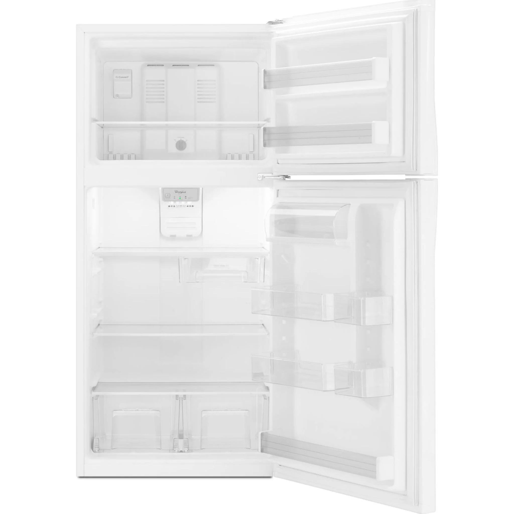 Whirlpool 30" Wide Top-Freezer Refrigerator with LED Interior Lighting -White (WRT549SZDW) - Image 16