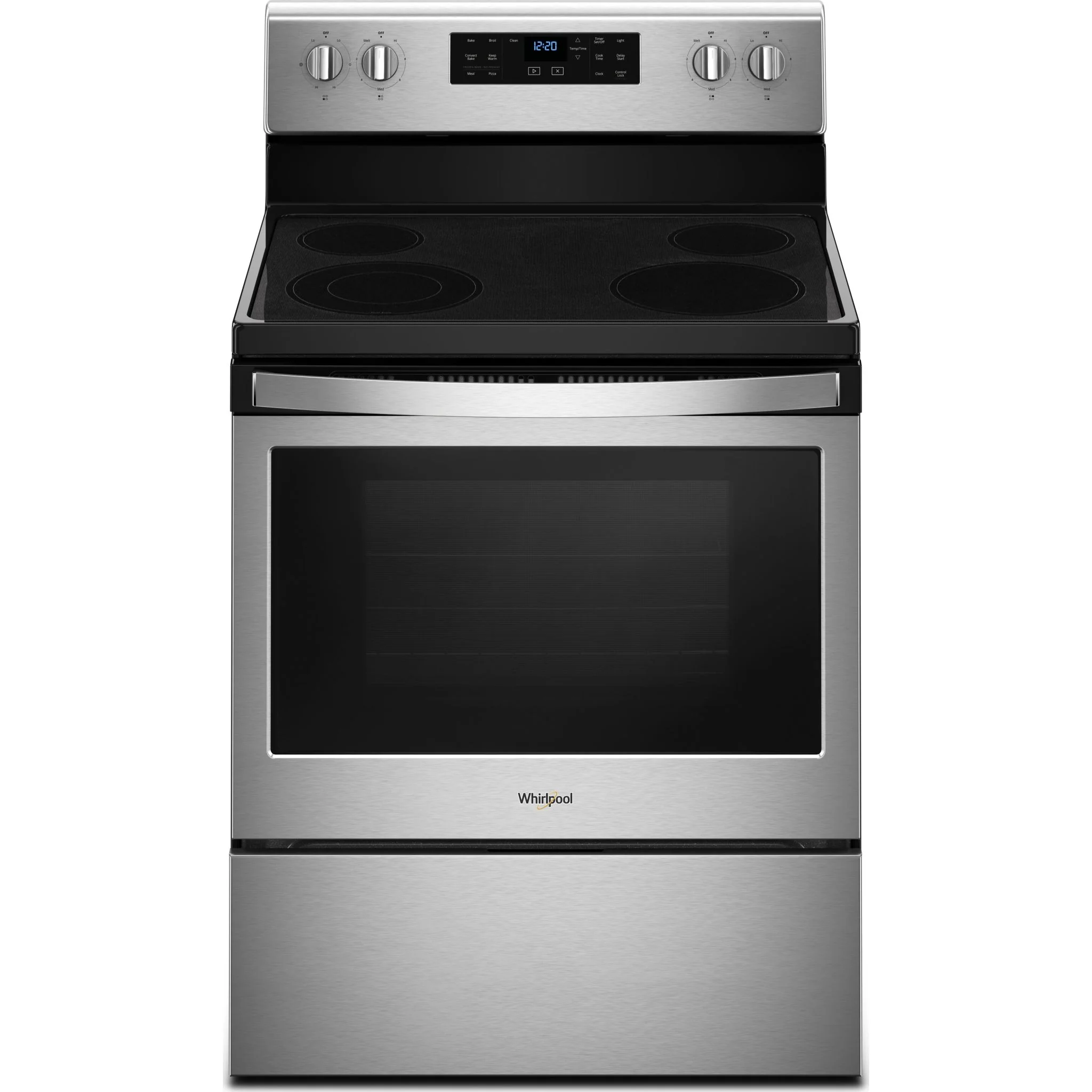 Whirlpool 5.3 cu. ft. guided Electric Freestanding Range with True Convection Cooking (YWFE521S0HS)