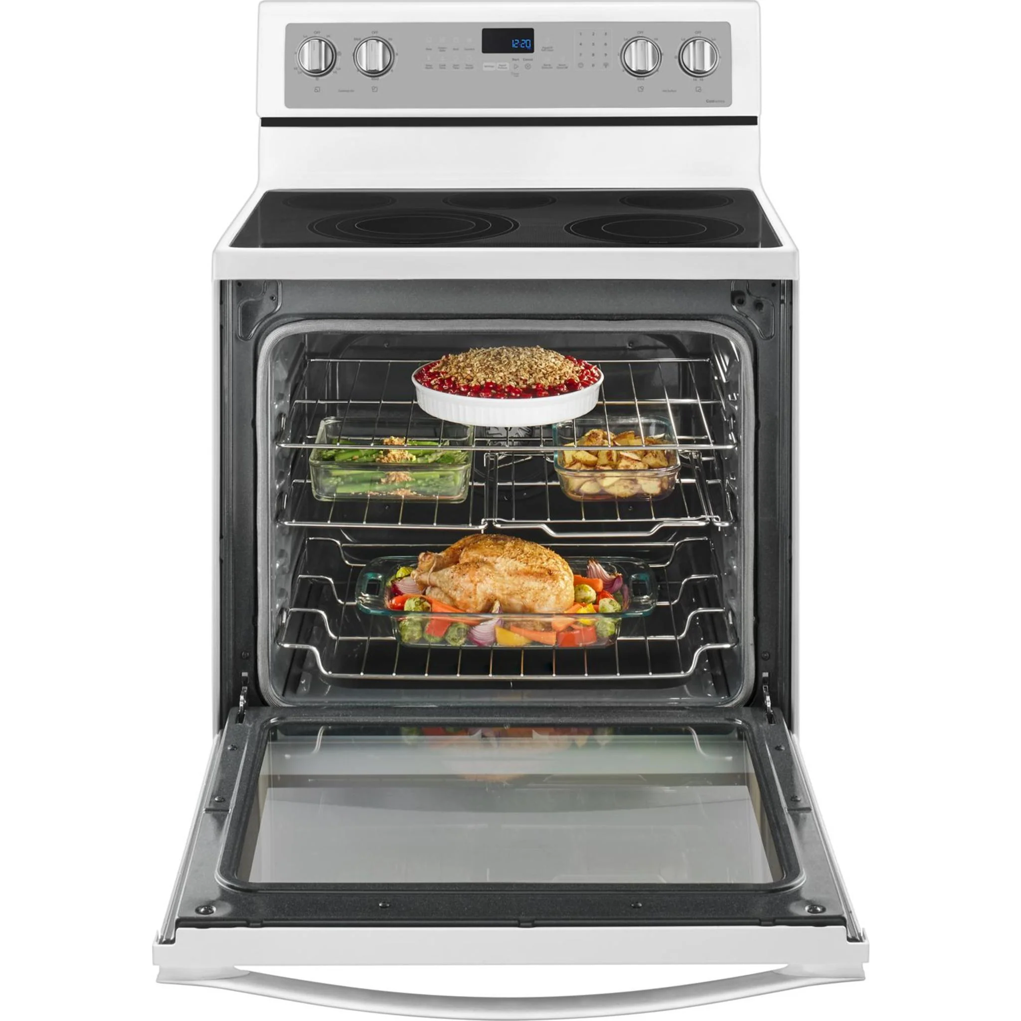 Whirlpool 6.4 cu.ft. Freestanding Electric Range with True Convection - White Ice (YWFE745H0FH) - Image 29