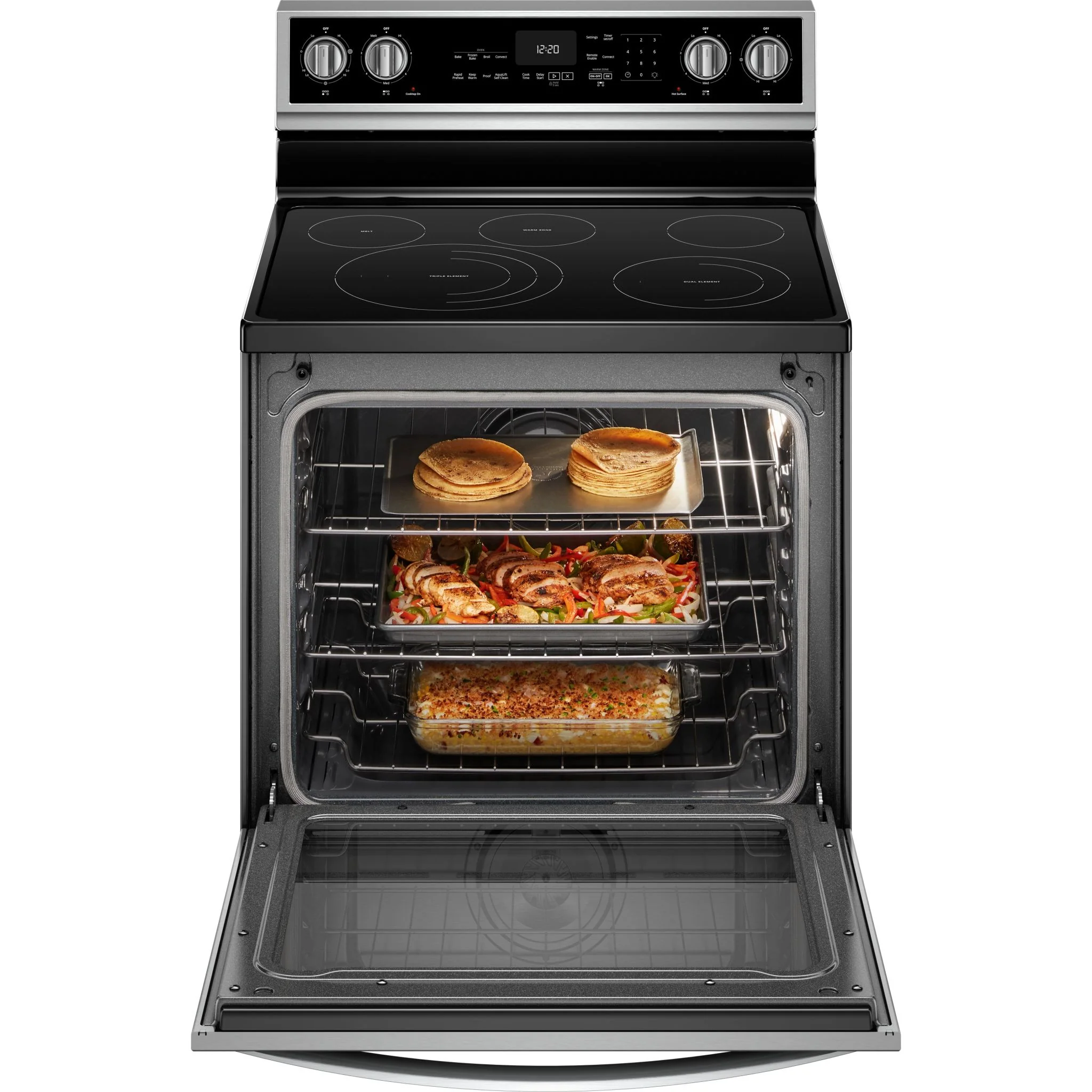 Whirlpool 6.4 cu. ft. Smart Freestanding Electric Range with Frozen Bake Technology (YWFE975H0HZ) - Image 4