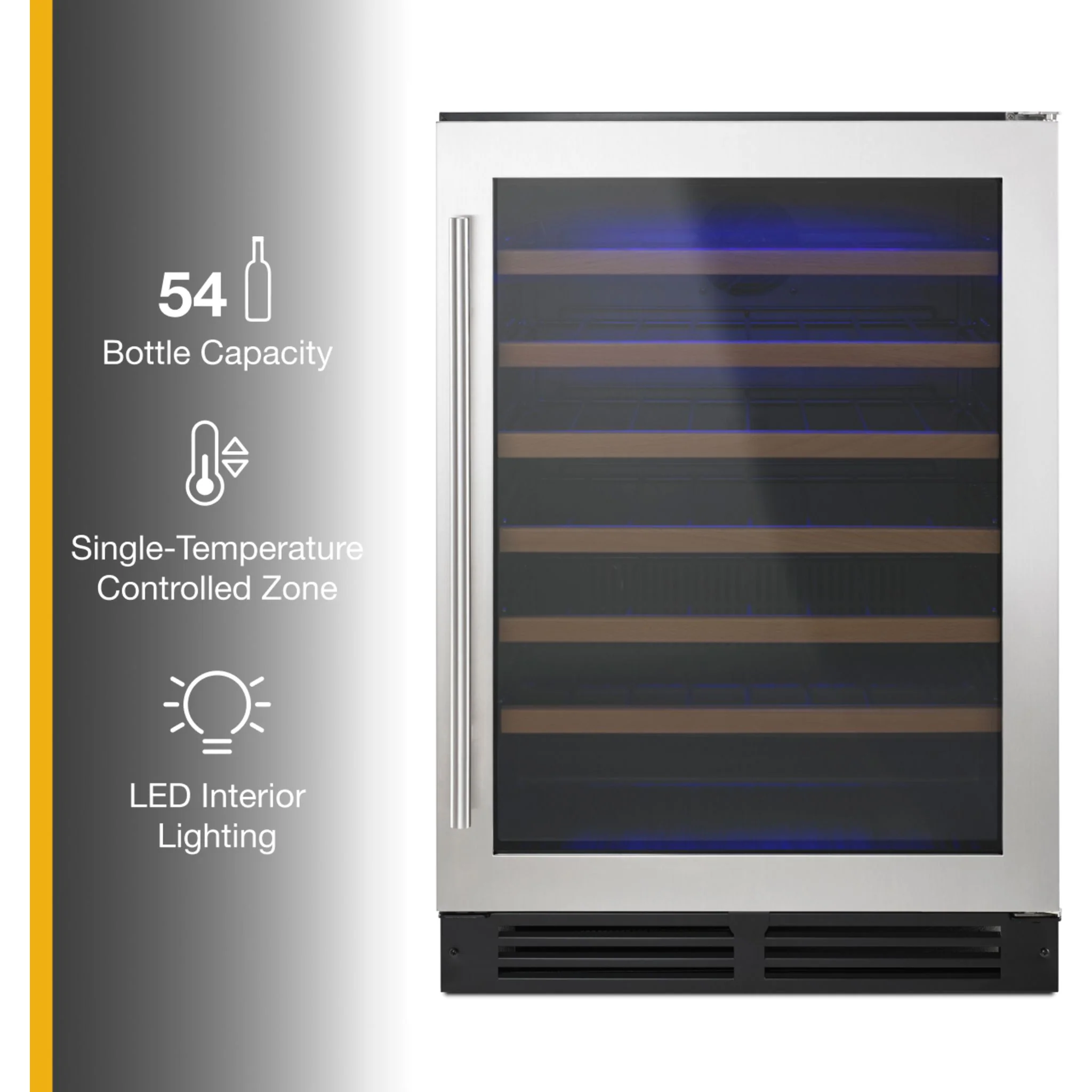 Whirlpool 24" Undercounter Wine Center with Custom Temperature Control -Stainless Steel (WUW35X24DS) - Image 8