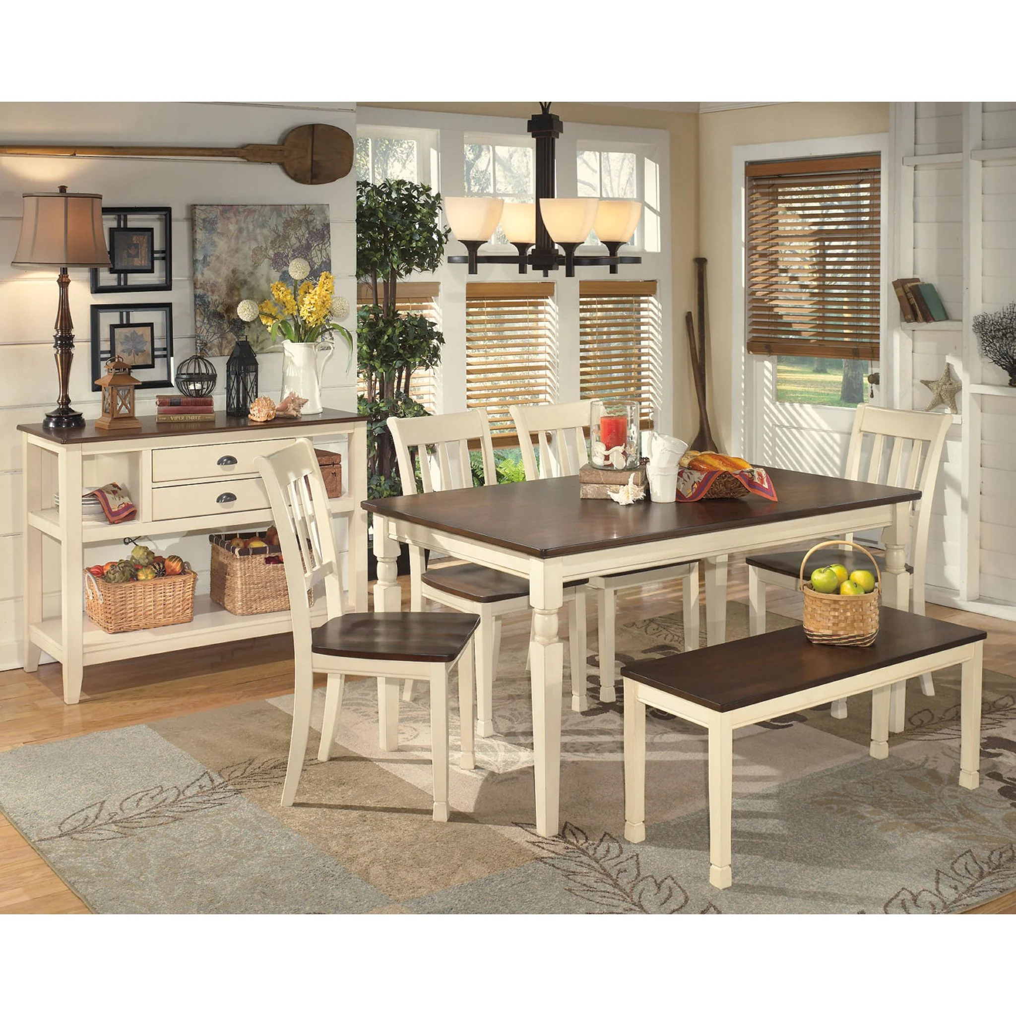 Whitesburg Dining Server - Brown/Cottage White - (D583-59) - Image 6