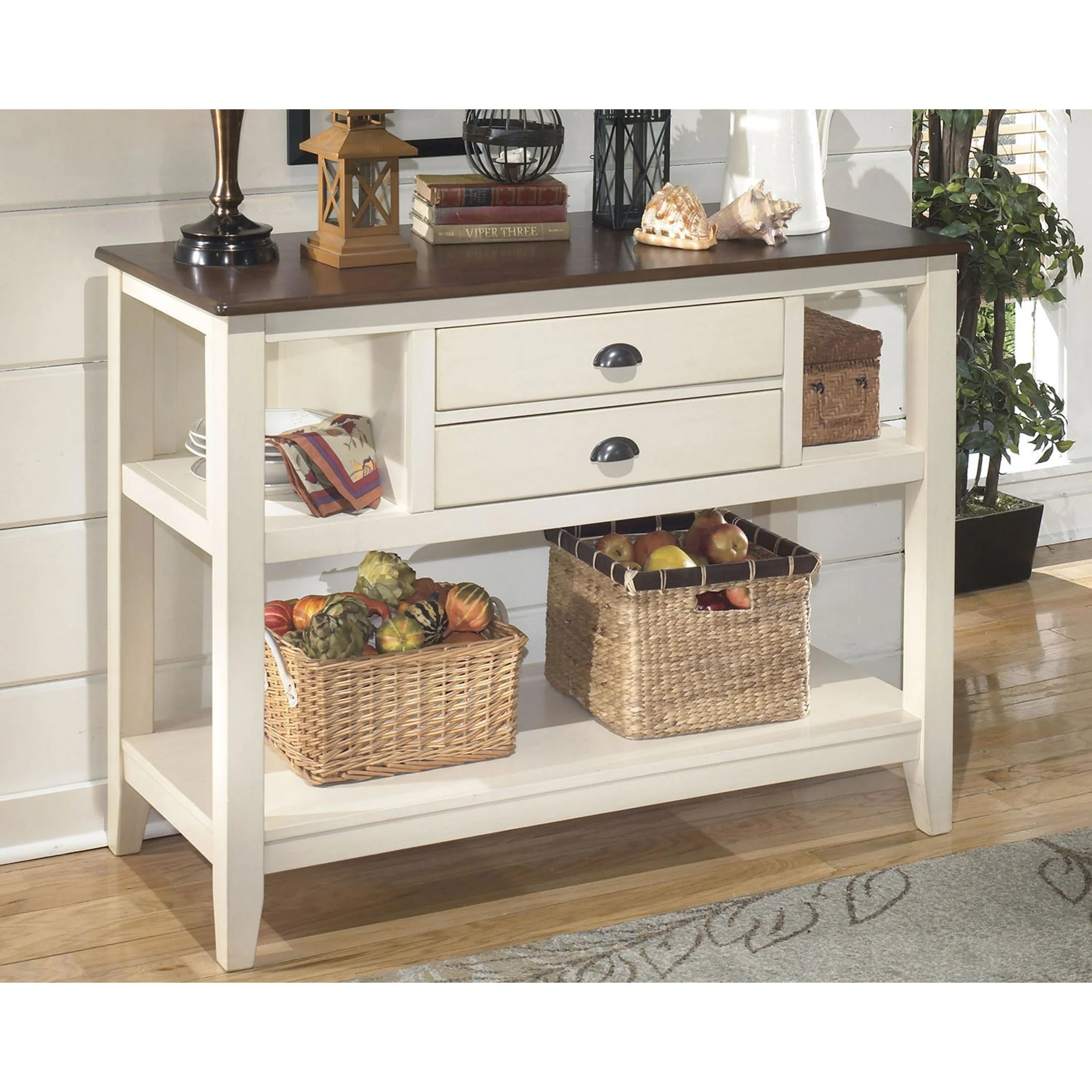 Whitesburg Dining Server - Brown/Cottage White - (D583-59) - Image 8