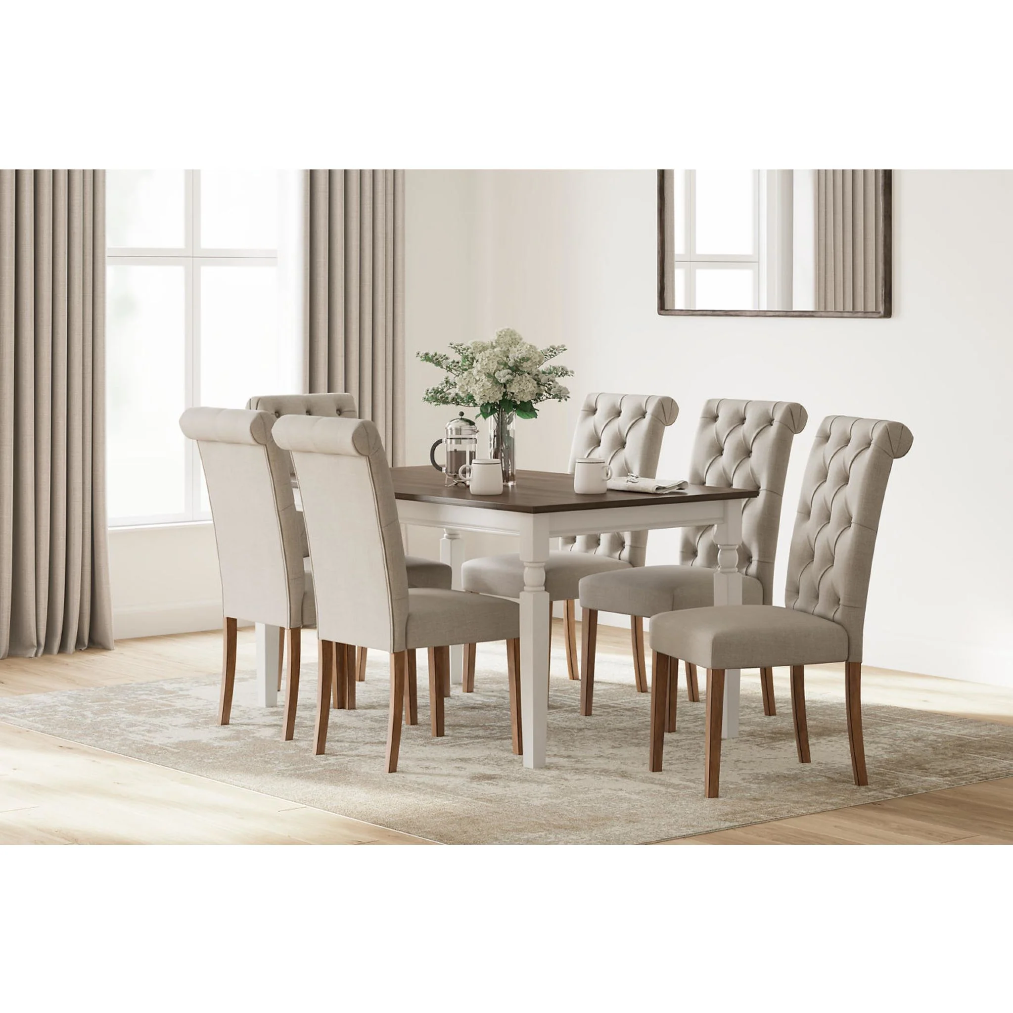 Whitesburg Dining Table - Brown/Cottage White - (D583-25) - Image 11