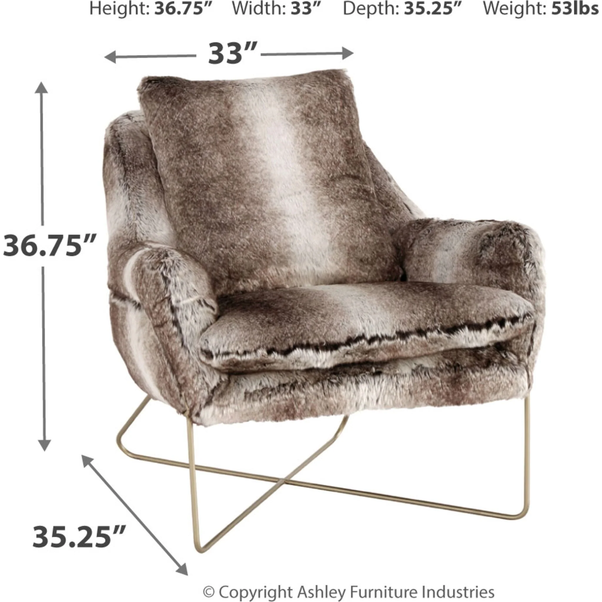Wildau Accent Chair - Gray - Image 4