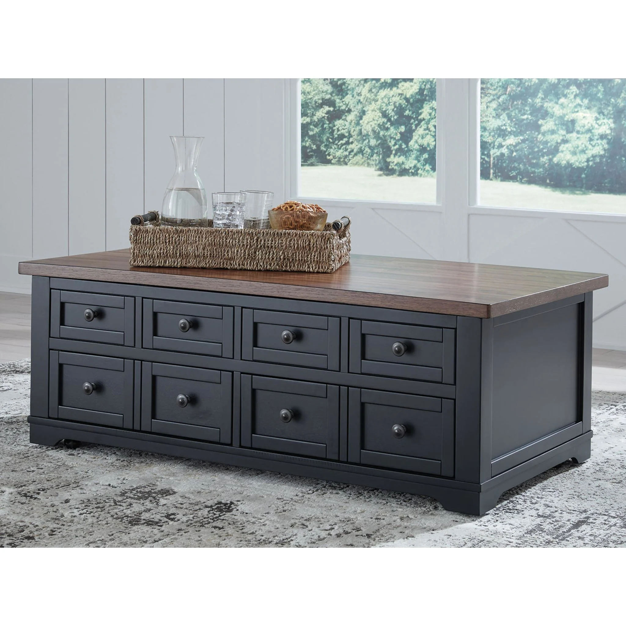 Wildenauer Coffee Table - Brown/Black - Image 2