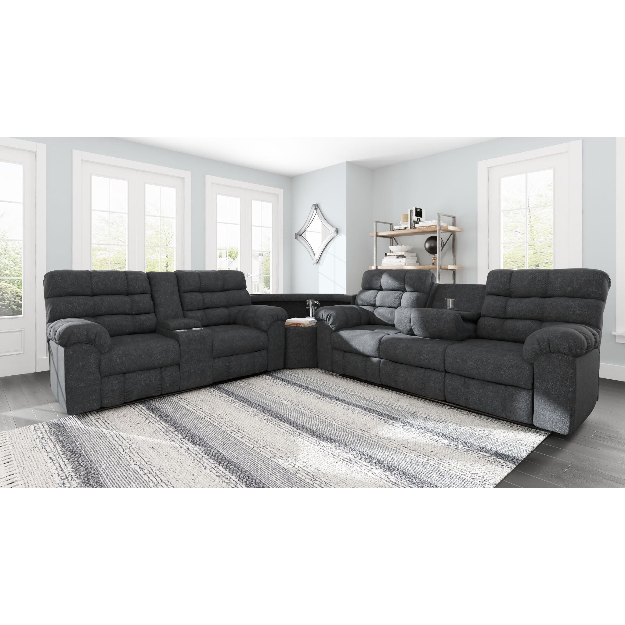 Wilhurst 3 Piece Reclining Sectional - Image 2