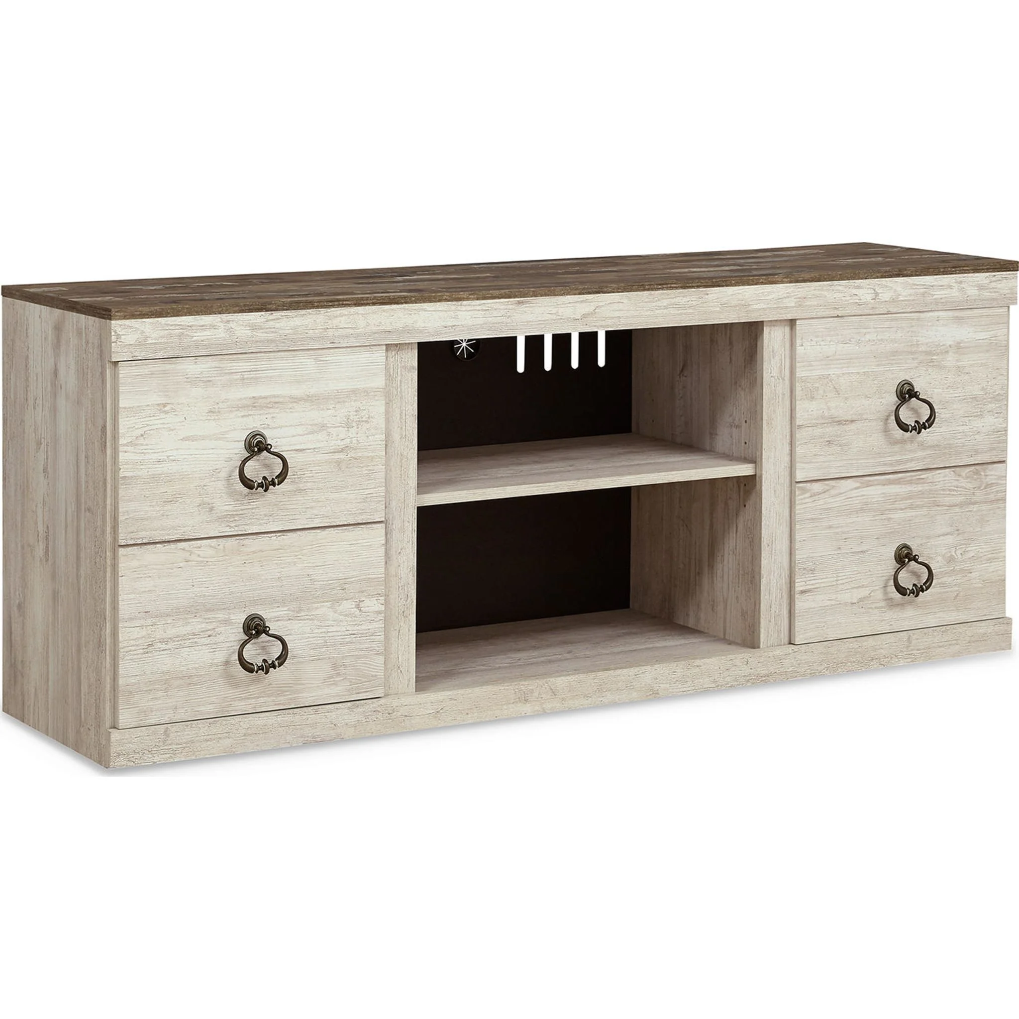 Willowton TV Stand - Whitewash