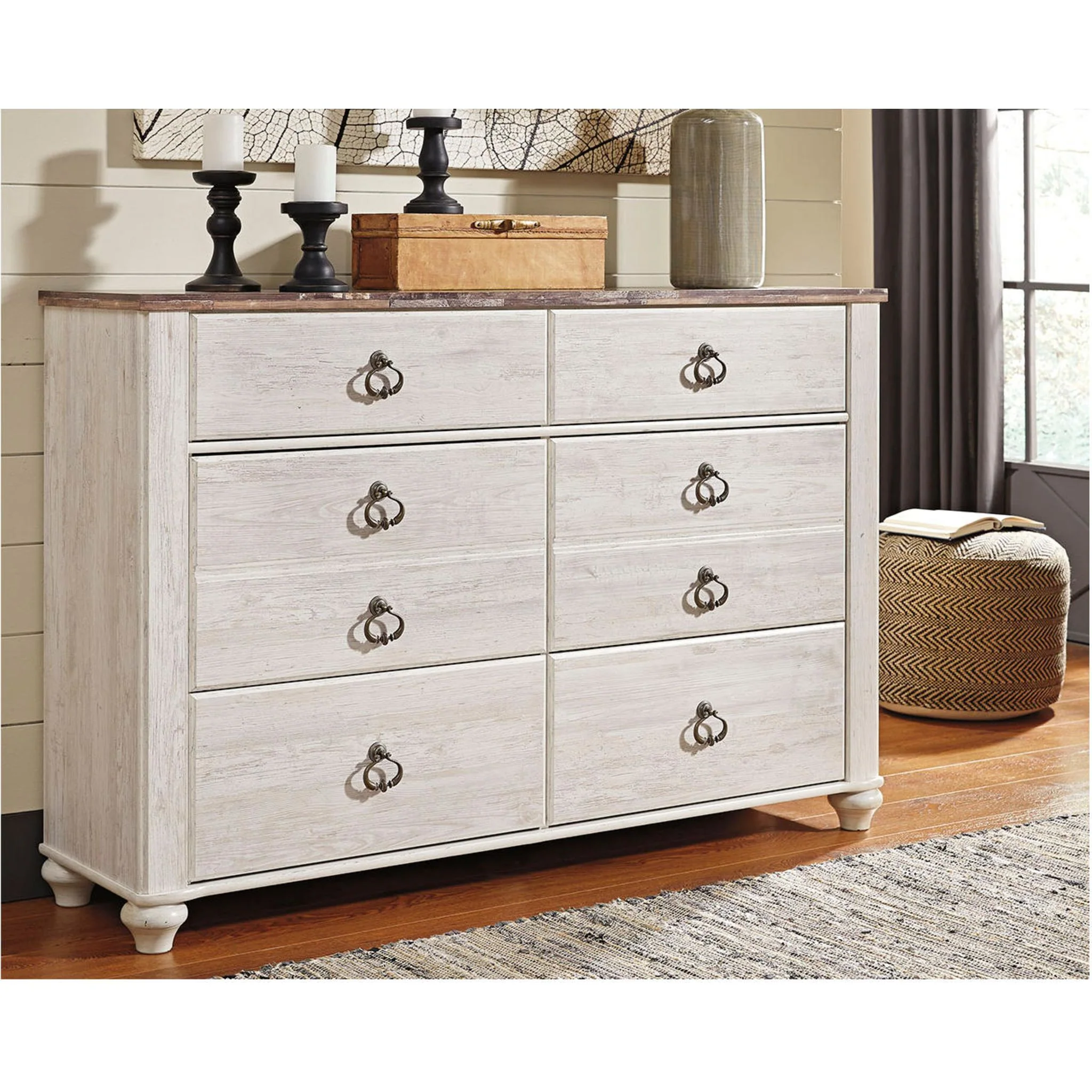Willowton Dresser - Whitewash - Image 16