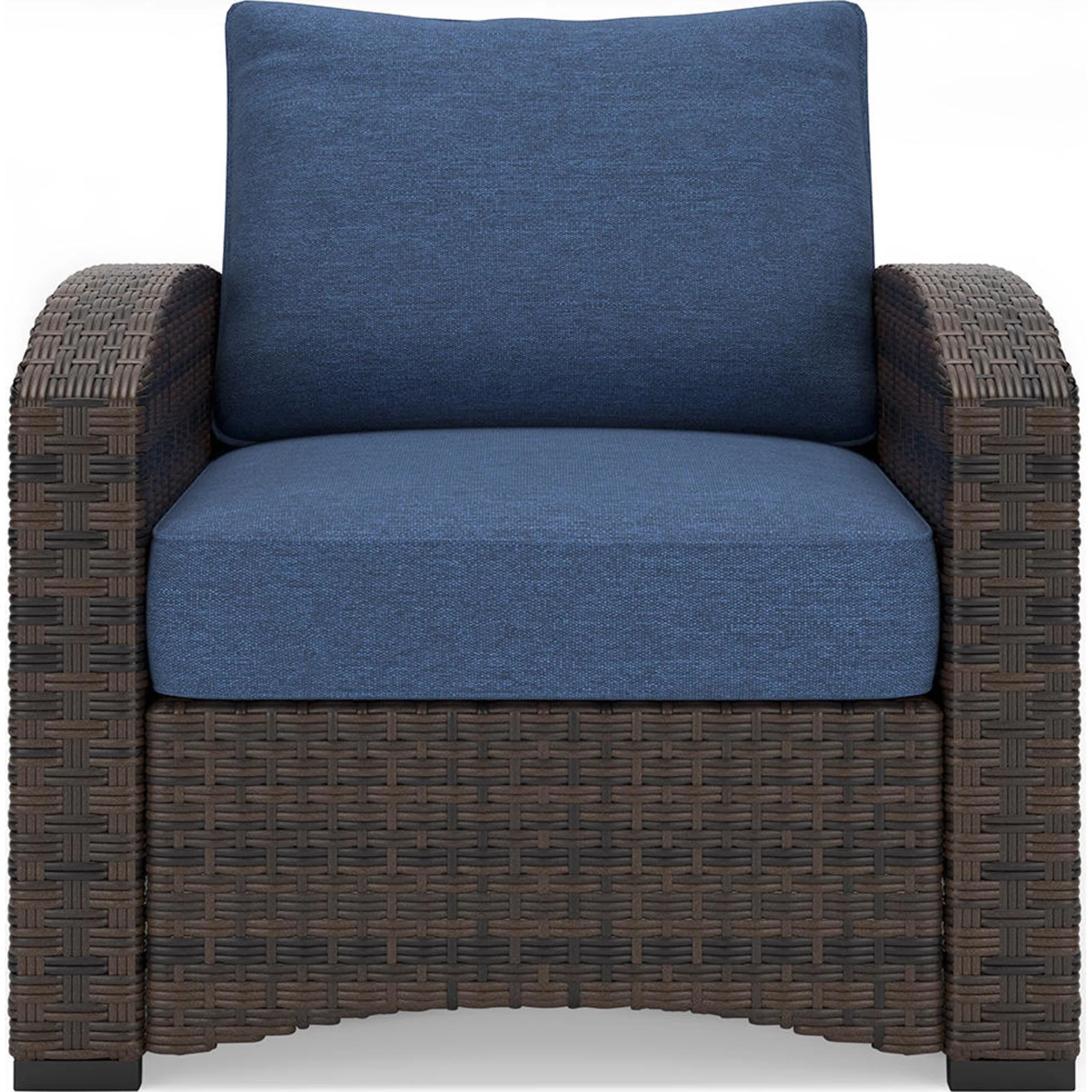 Windglow 4 Piece Outdoor Seating - Blue/Brown - Image 15
