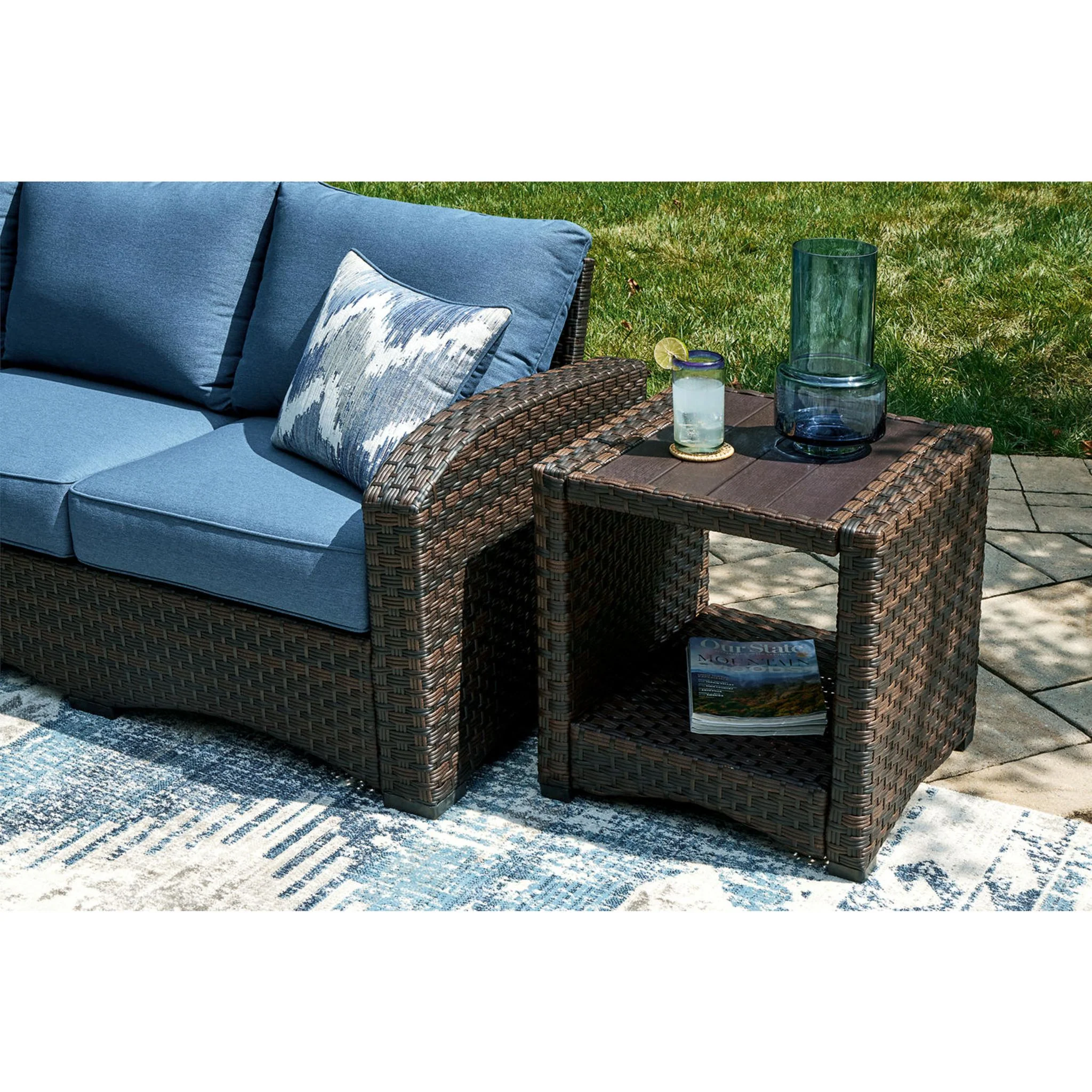 Windglow Outdoor End Table - Brown - Image 2