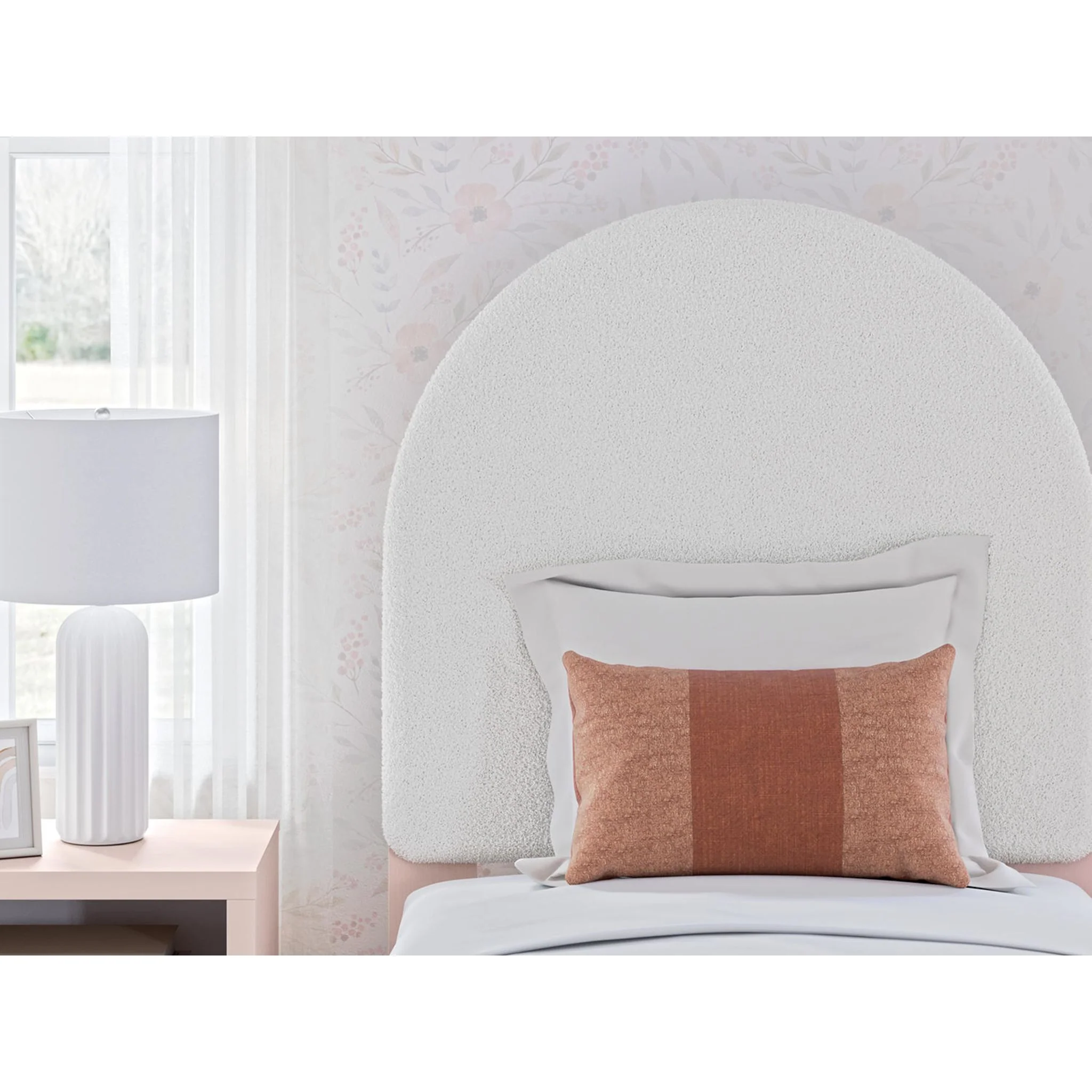 Wistenpine 6 Piece Platform Bedroom - Blush - Image 17