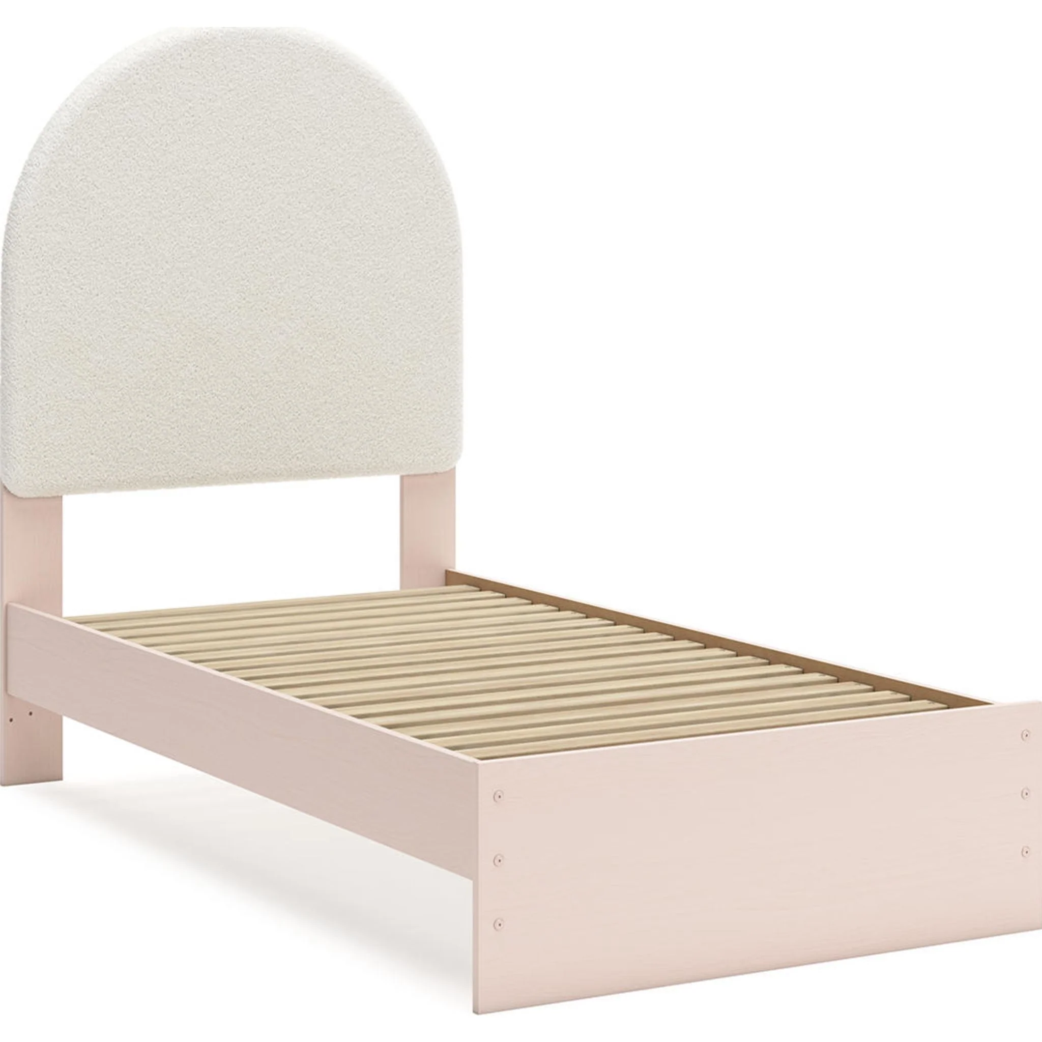 Wistenpine Platform Bed - Blush - Image 3