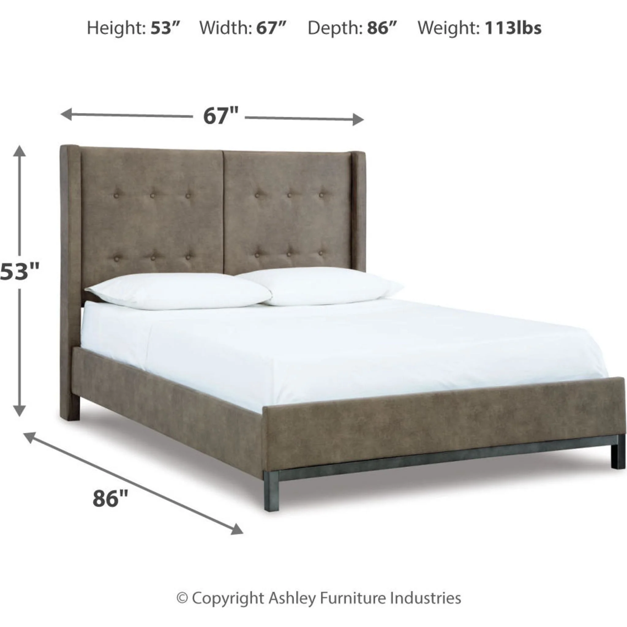 Wittland 3 Piece Queen Bed - Brown - Image 20