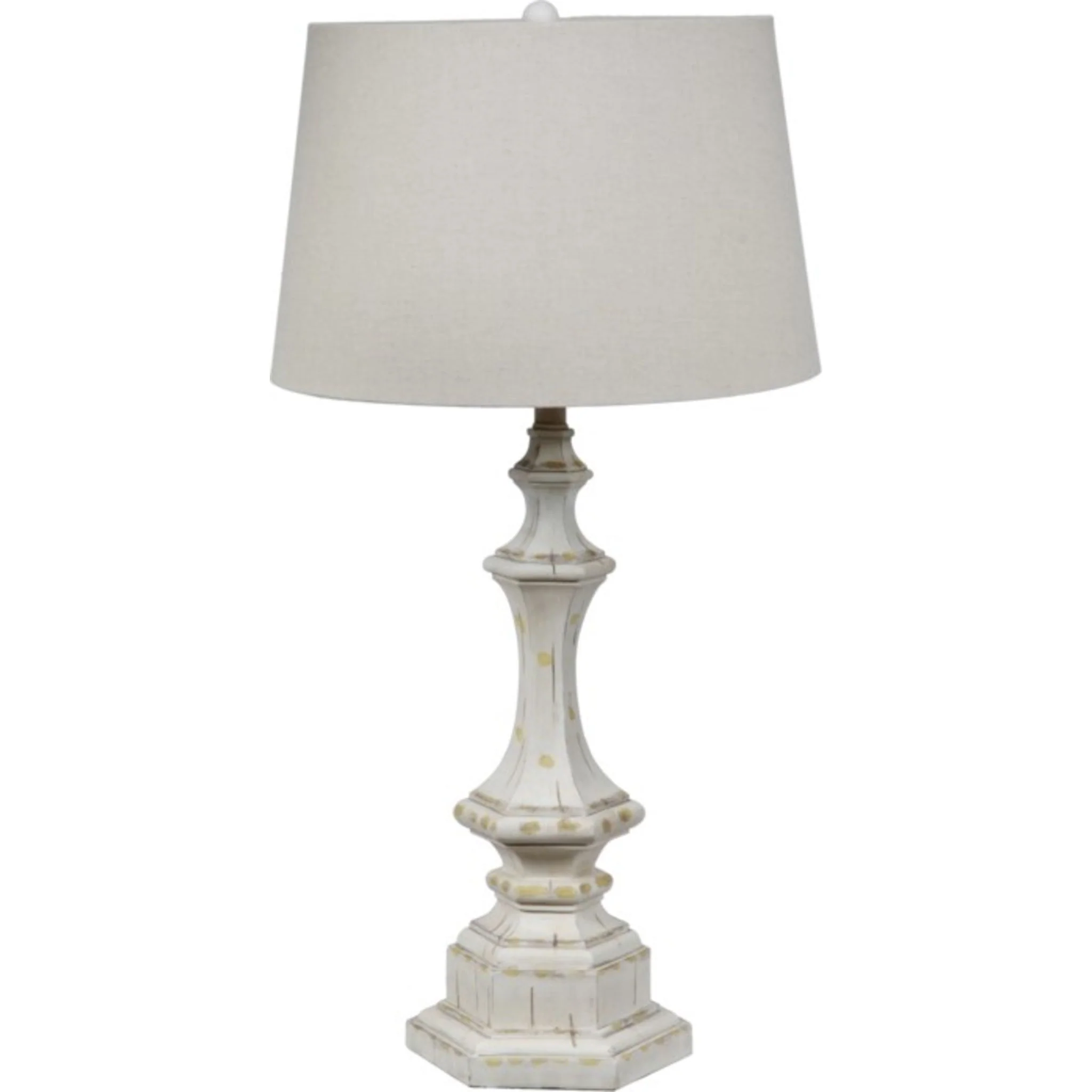 Wooden Column Table Lamp 34.00"