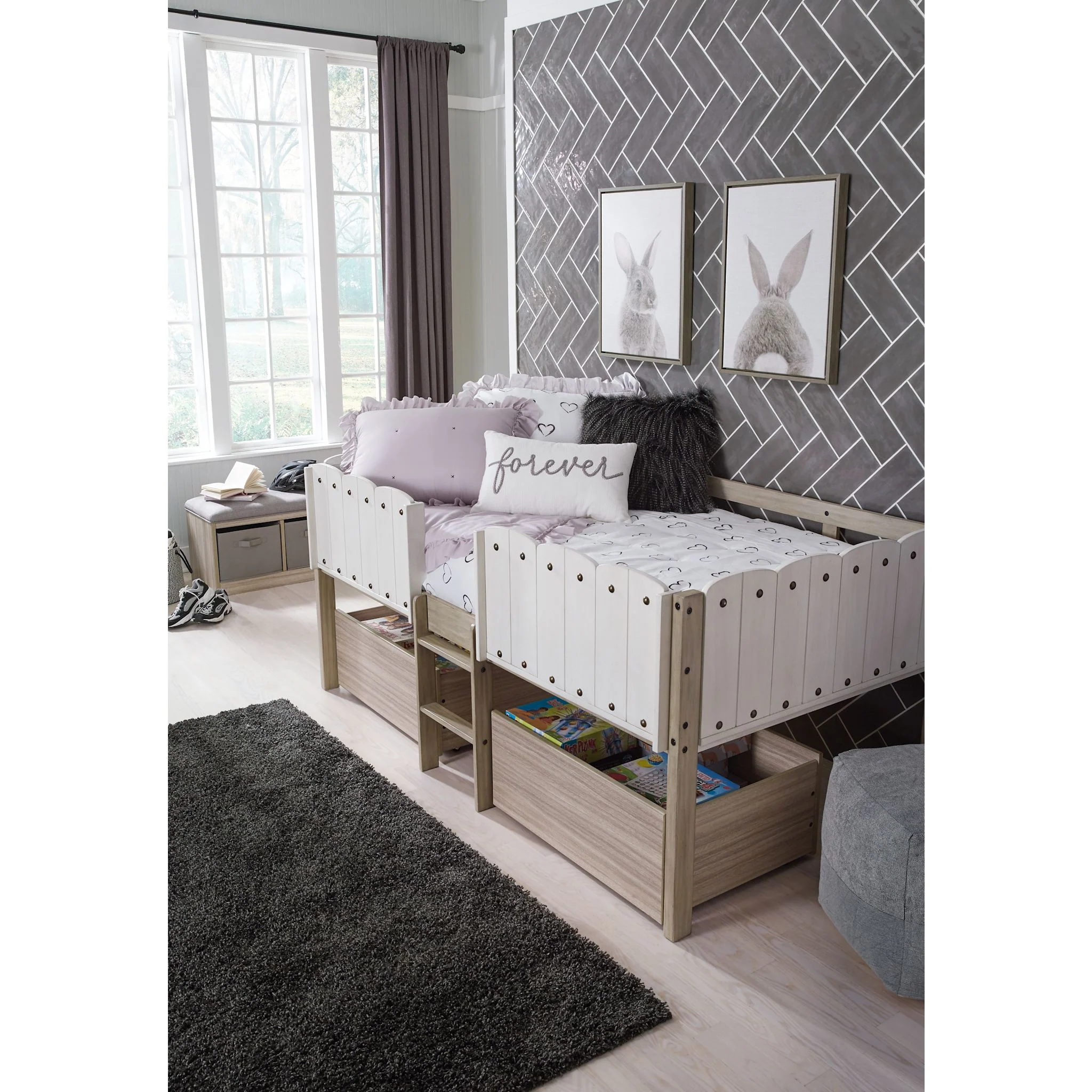 Wrenalyn Twin Loft Bed - Two-tone - Image 12