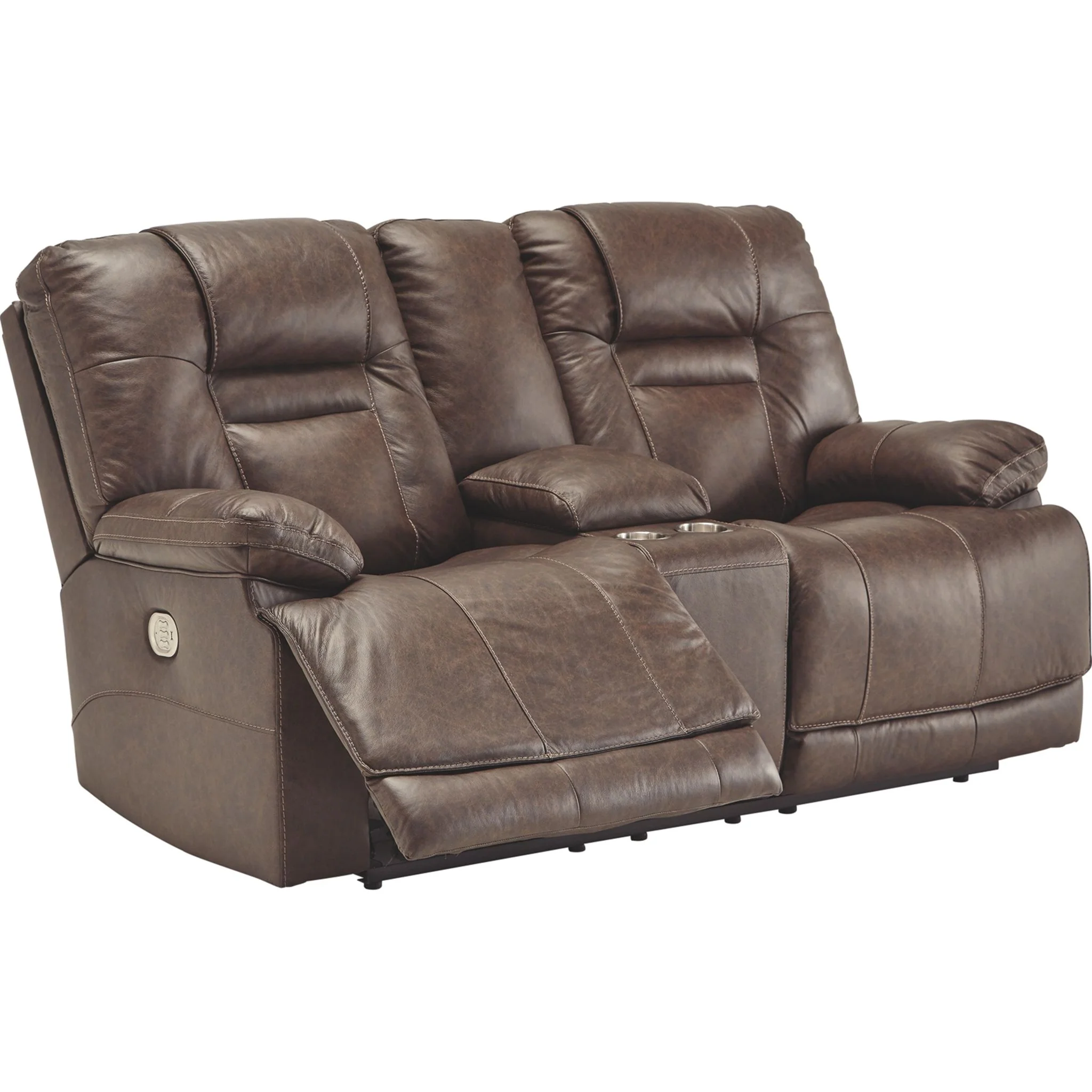 Wurstrow Power Reclining Loveseat With Power Headrest - Umber - Image 4