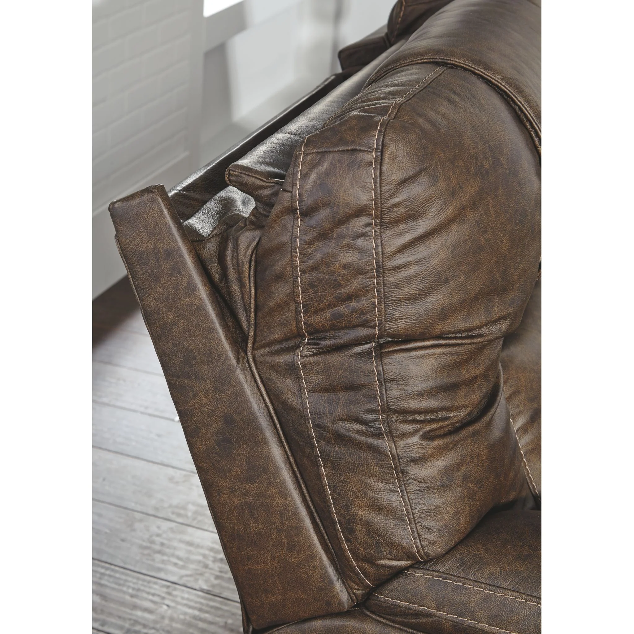 Wurstrow Power Reclining Loveseat With Power Headrest - Umber - Image 7