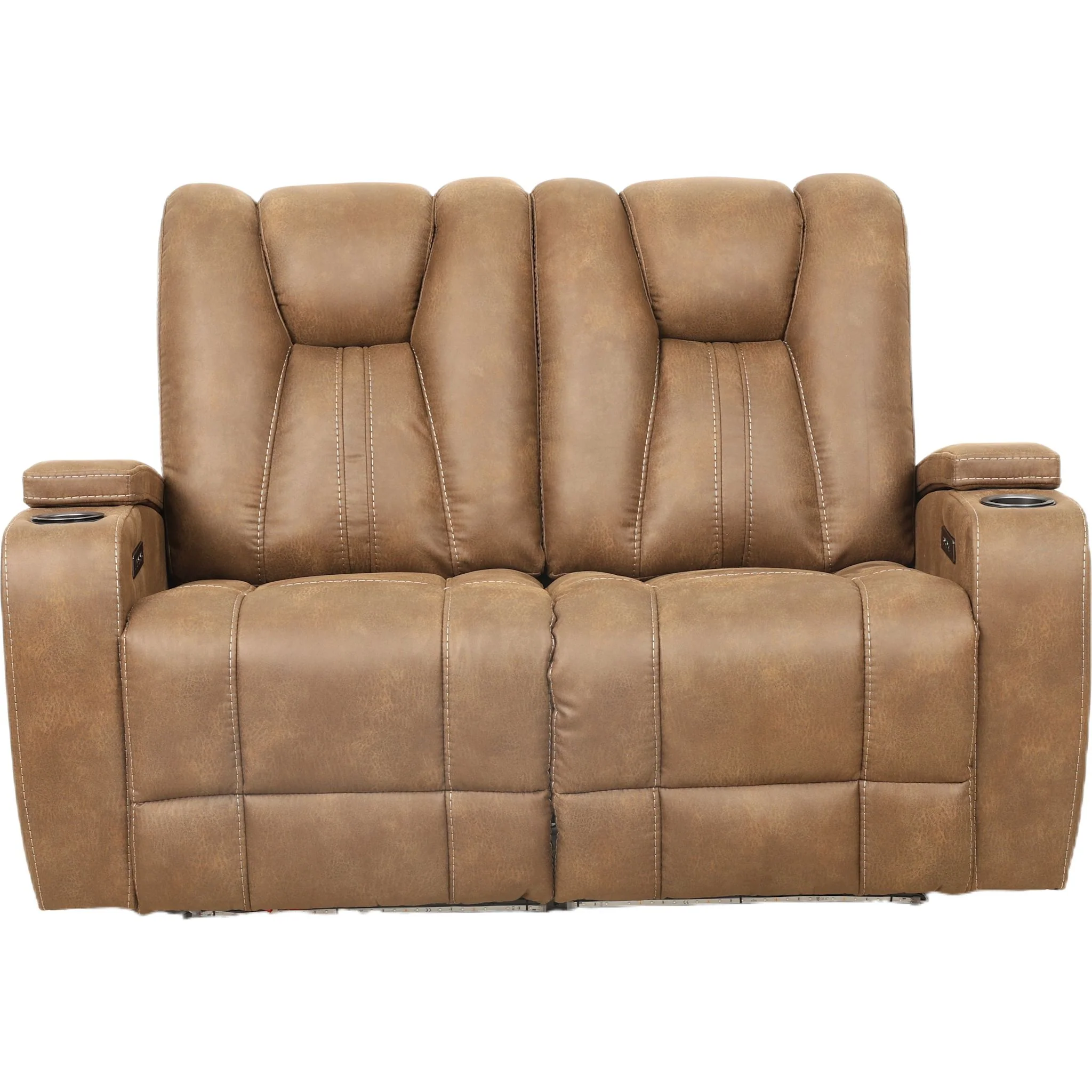 Wyatt Dual Reclining Loveseat - Cayman Brindle