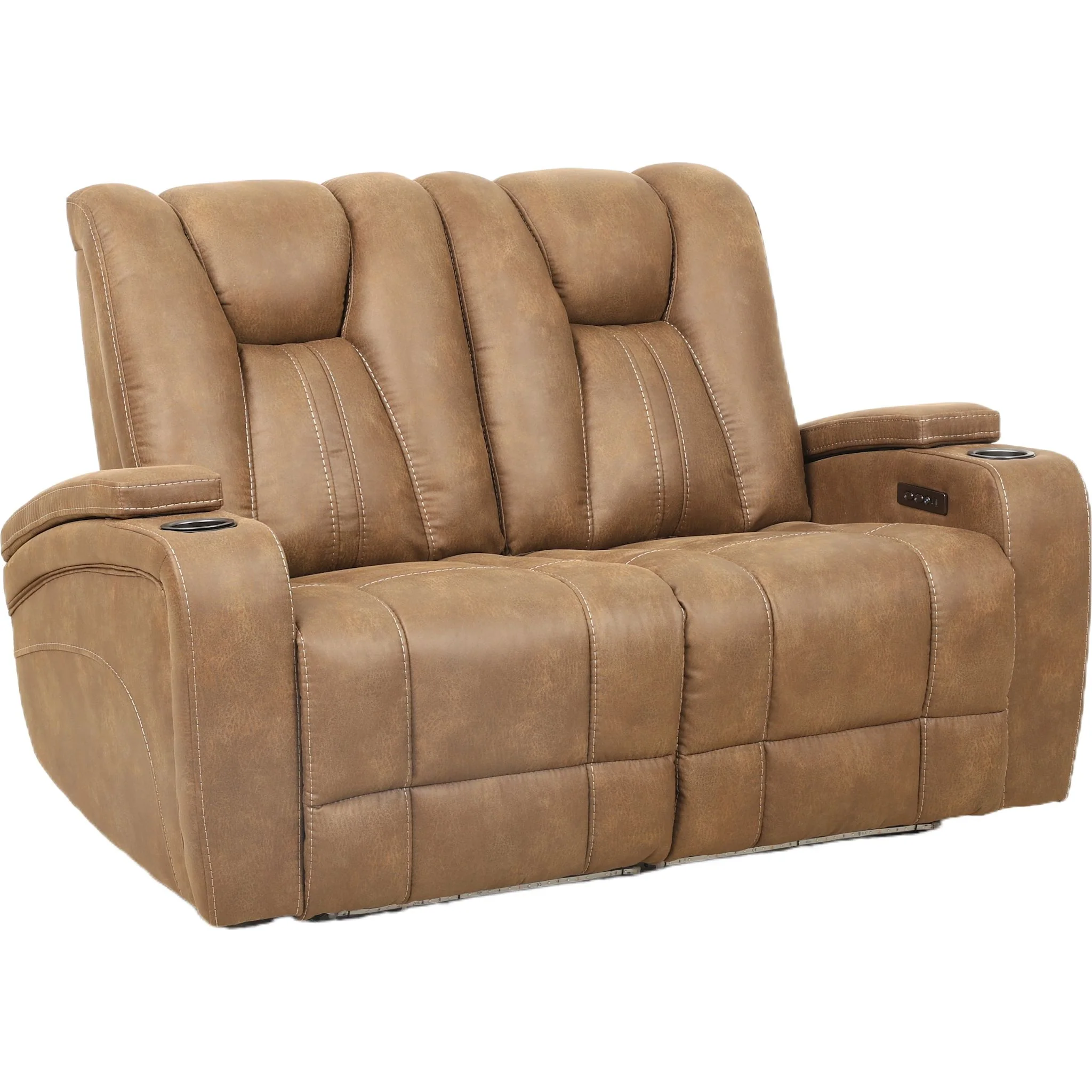 Wyatt Dual Reclining Loveseat - Cayman Brindle - Image 2