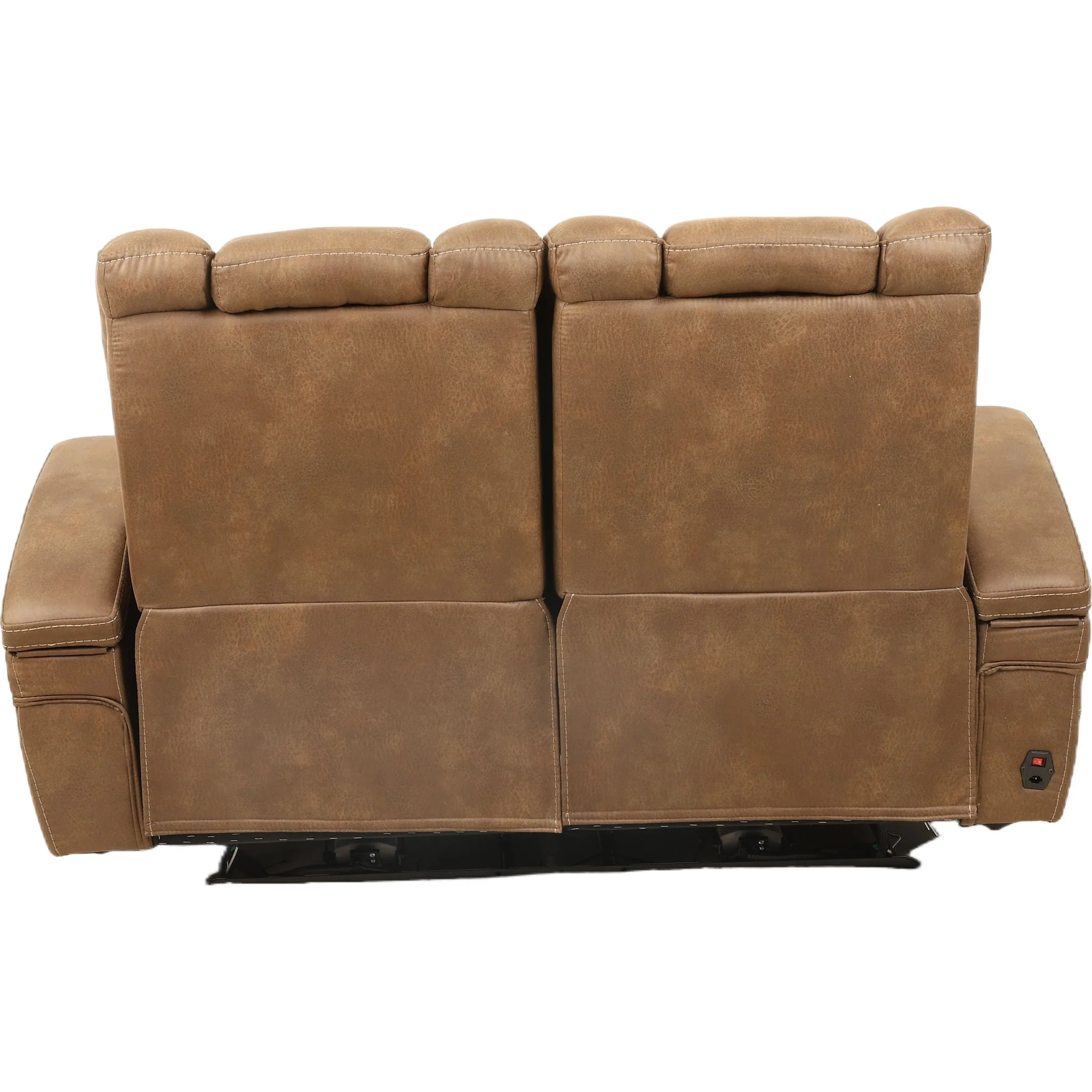 Wyatt Dual Reclining Loveseat - Cayman Brindle - Image 5